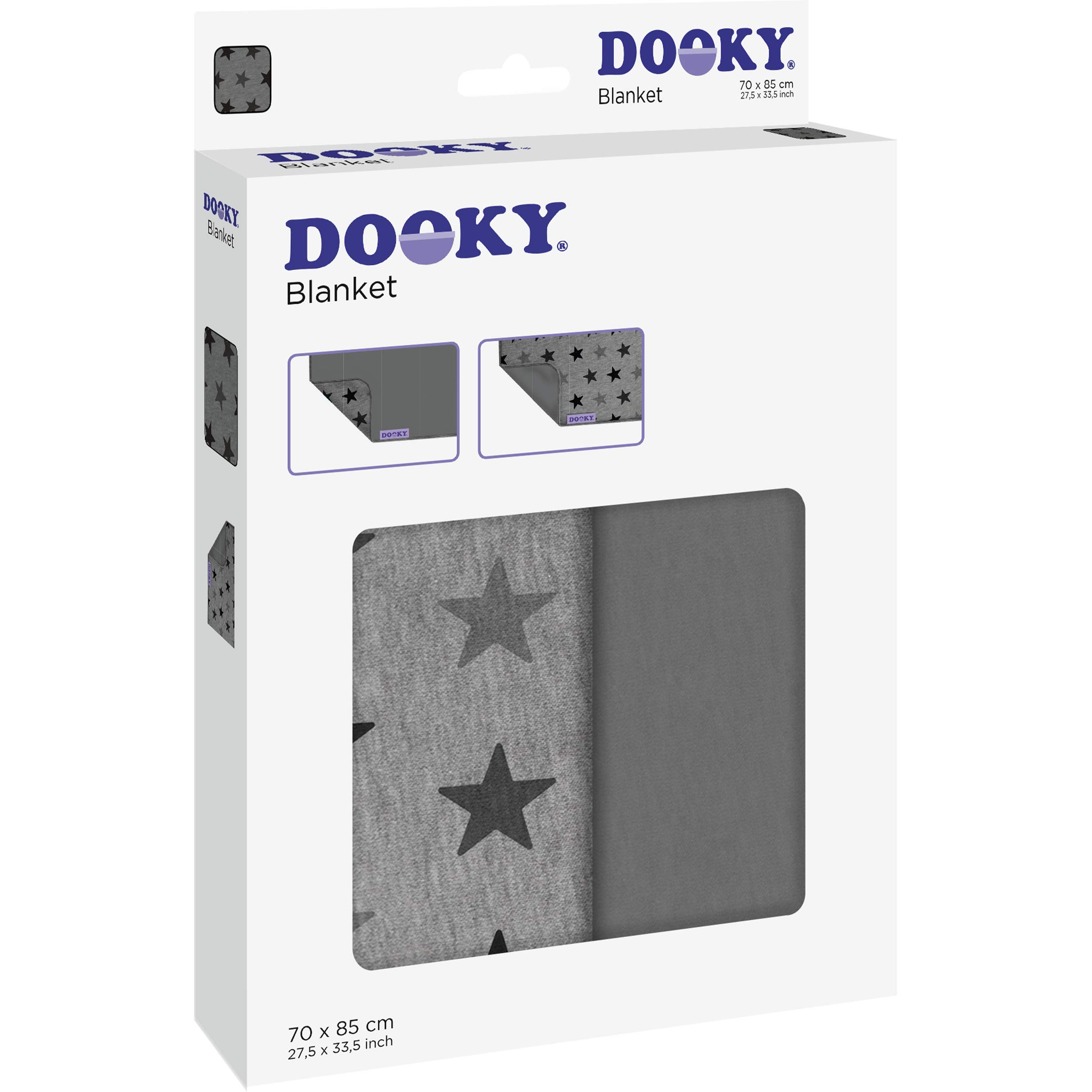 Dooky Universal Cover Sonnenschutz Grey Stars mit Decke UV 40+