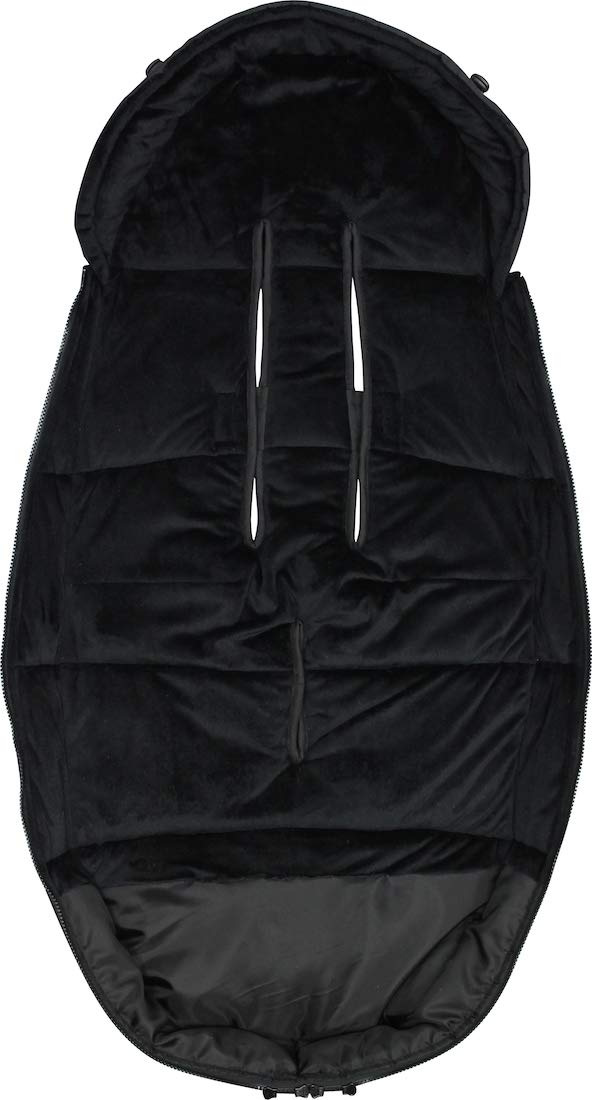 Dooky Silver Feather Fußsack L schwarz 98x50 Winter