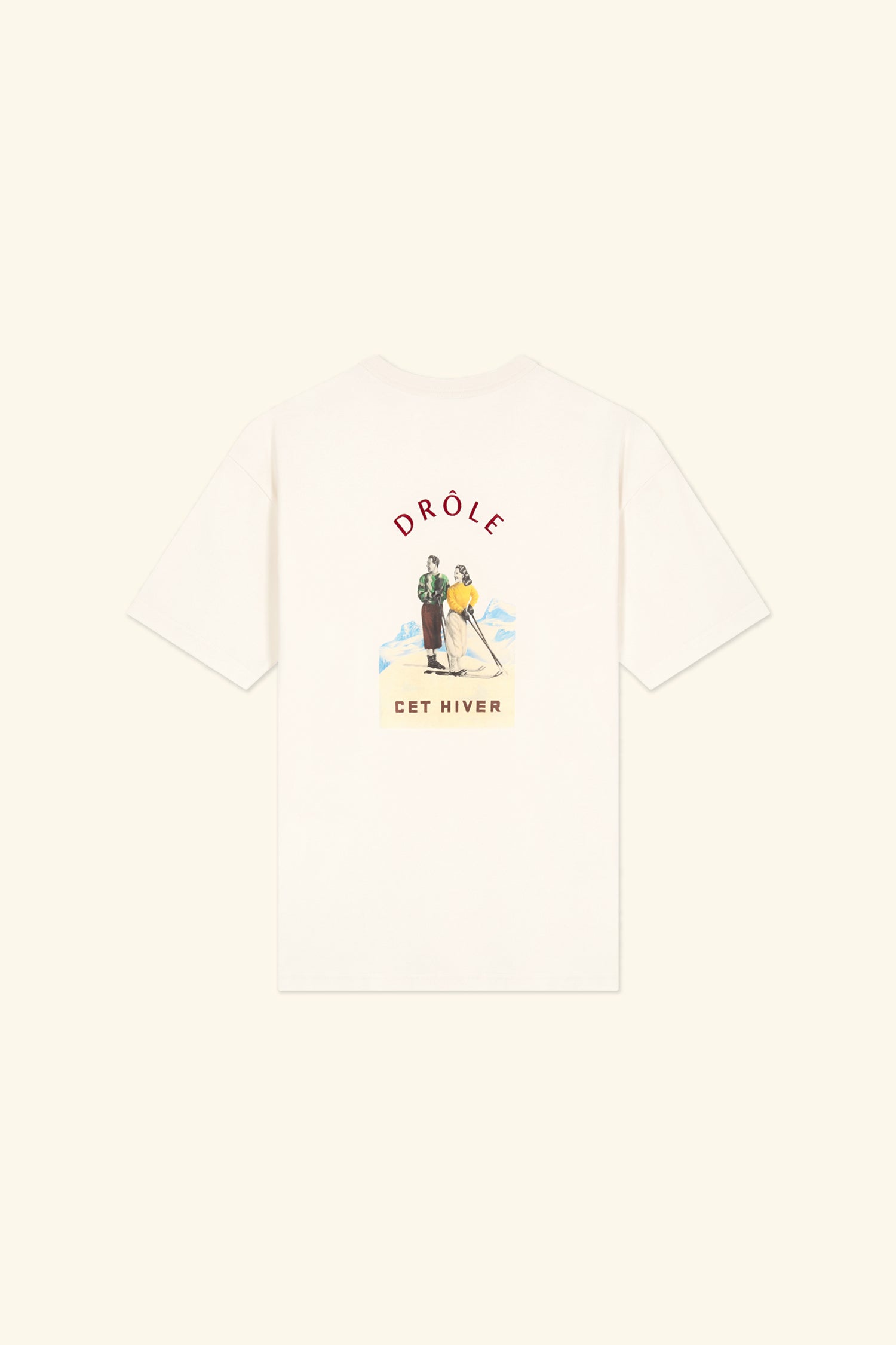 Drôle De Monsieur Le T-Shirt Cet Hiver T-Shirt Weiß