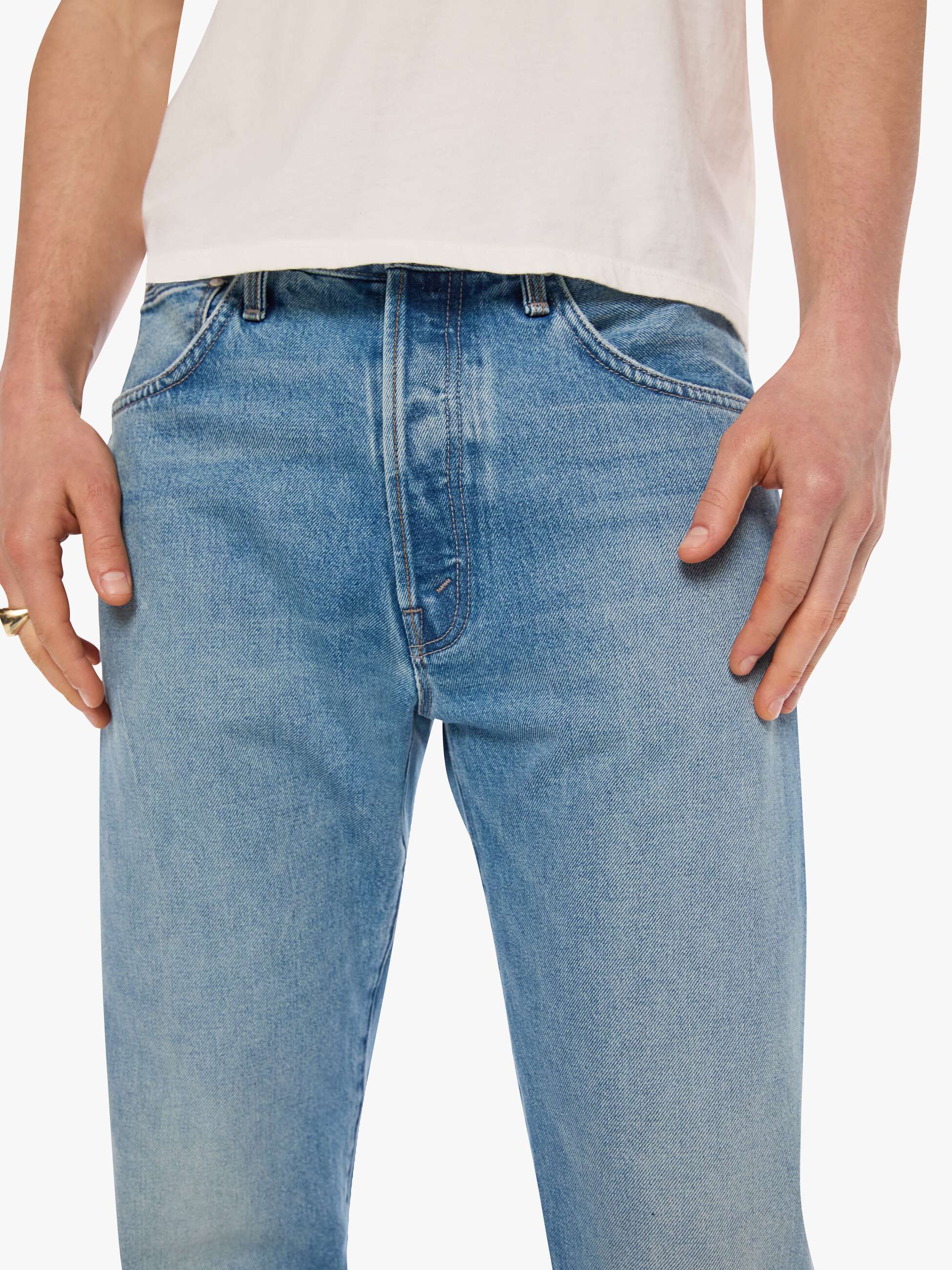 Mother The Ace Jeans Last Man Standing Hellblau Herren