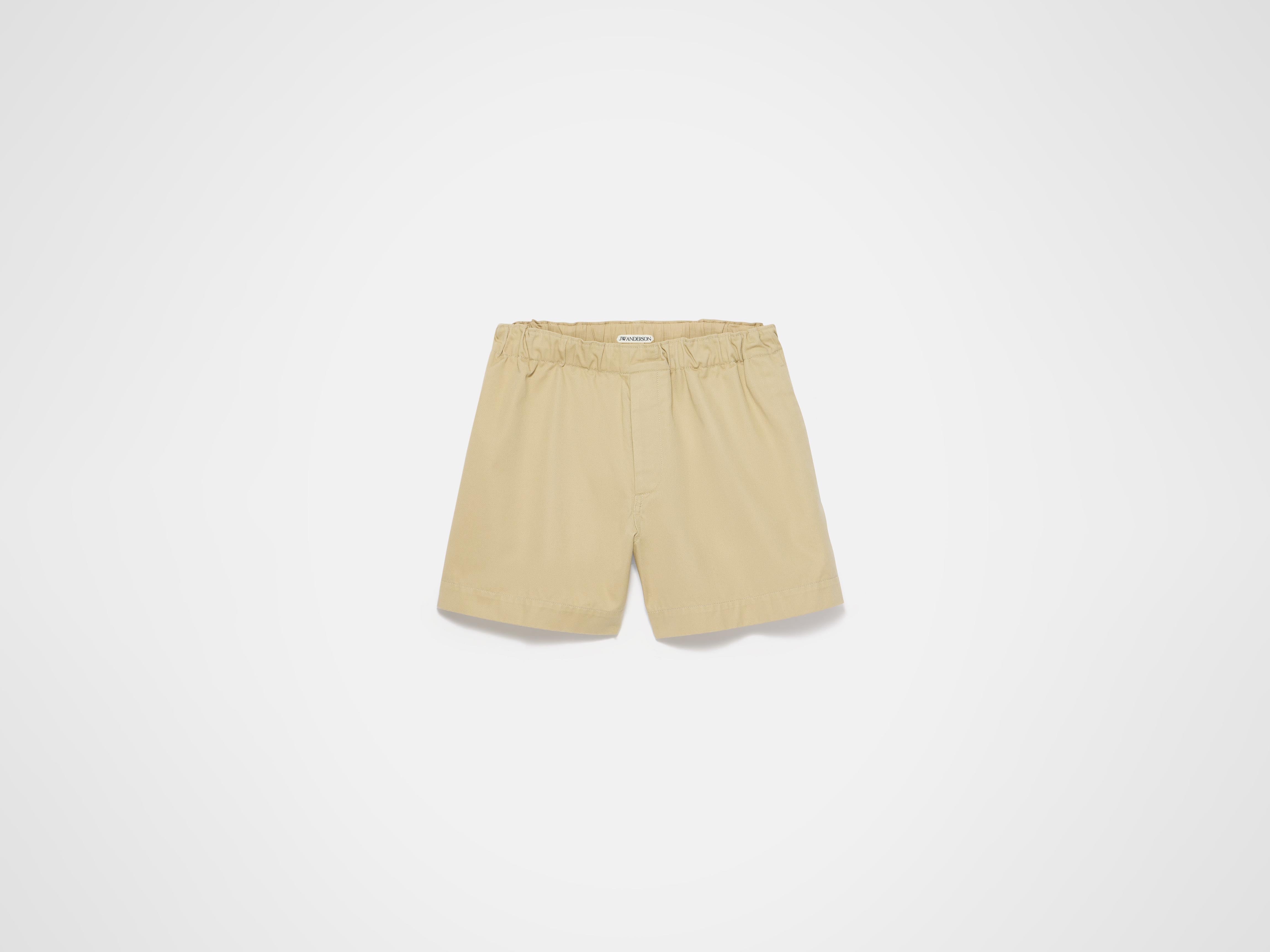 J.W.Anderson Drawstring Shorts kurze Hose beige Kordelzug