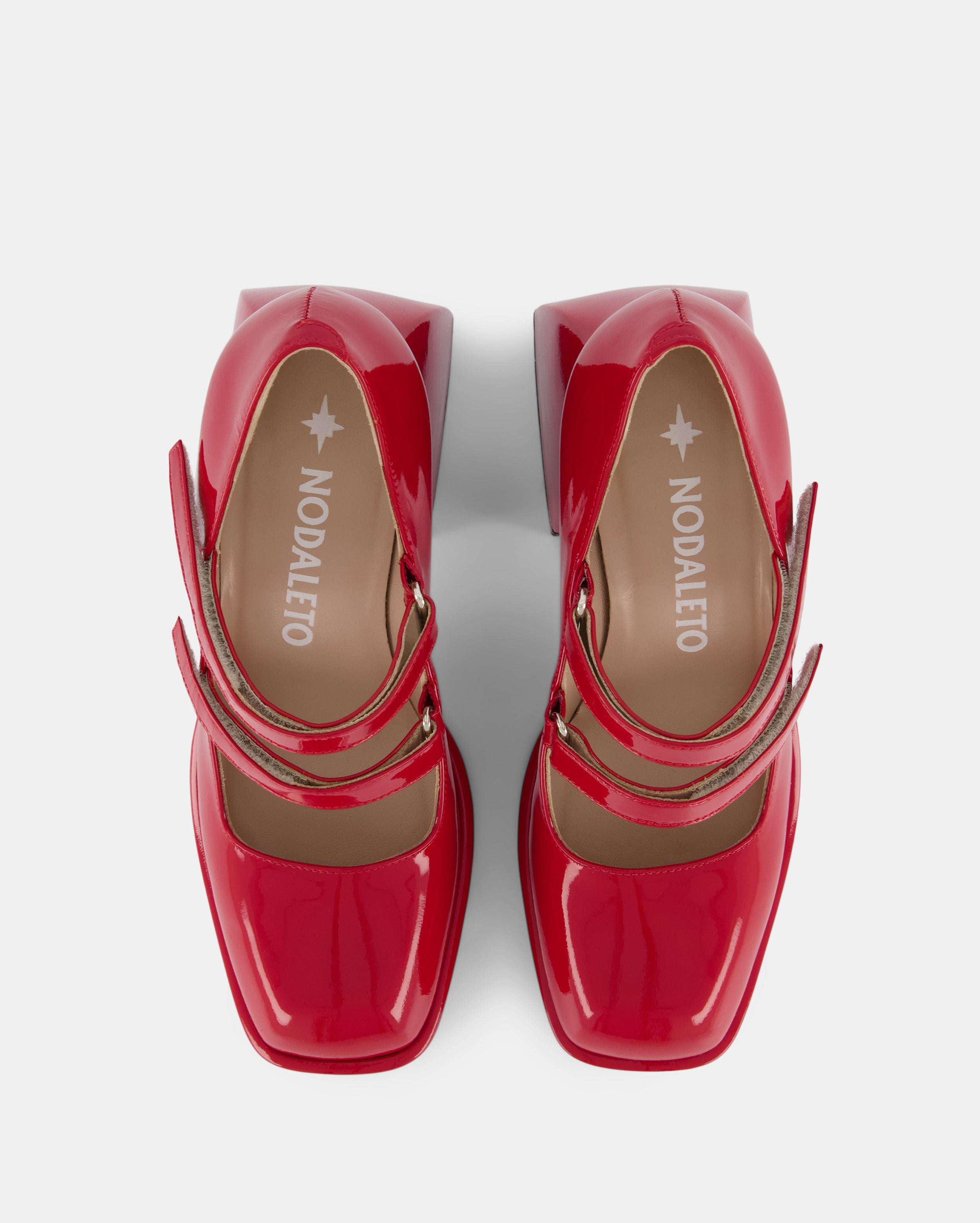 Nodaleto Bulla Babies 90 Pumps Red Corvette Lack