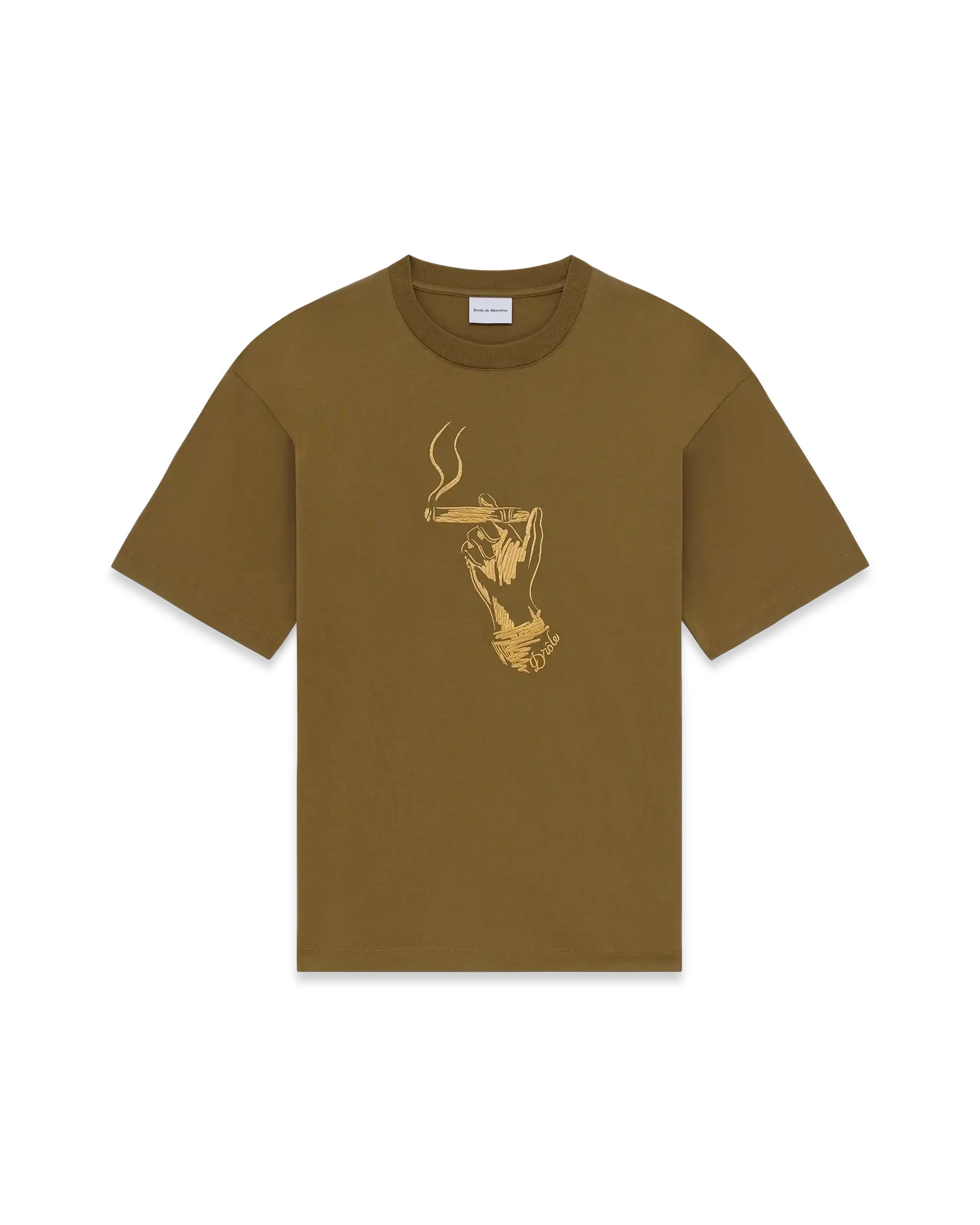 Drôle De Monsieur T-Shirt Cuba T-Shirt Khaki Baumwolle