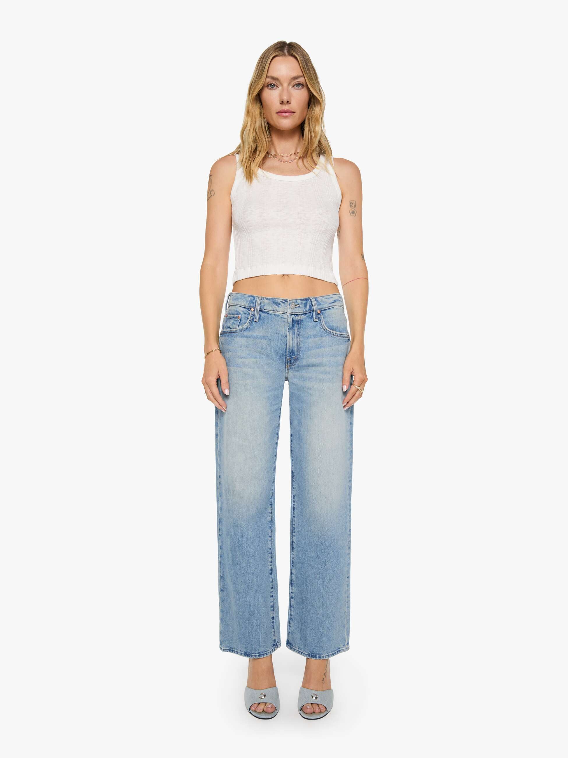 Mother Rambler Zip Skimp Jeans I Confess Mid Rise
