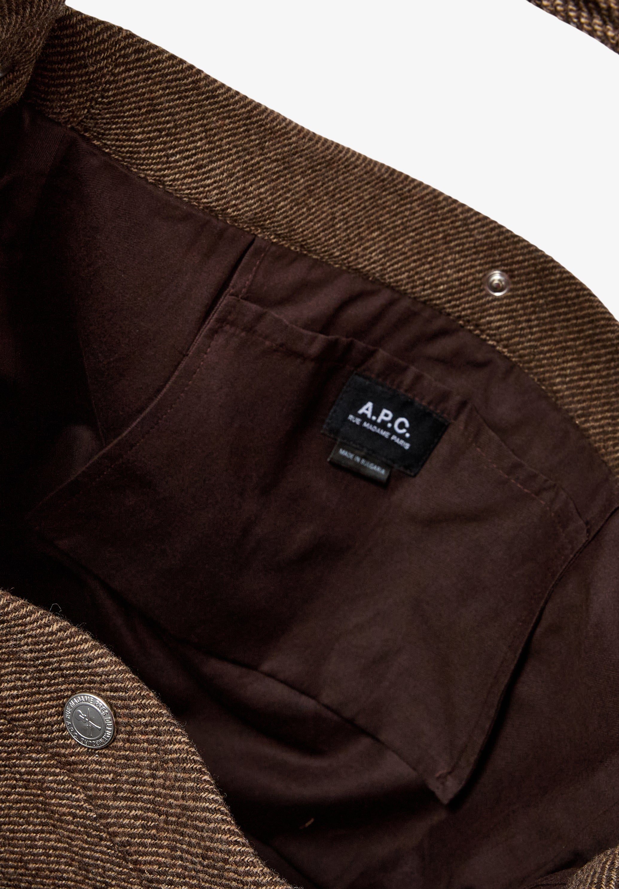 A.P.C. Journal Tasche Umhängetasche TU mit Druckknopf