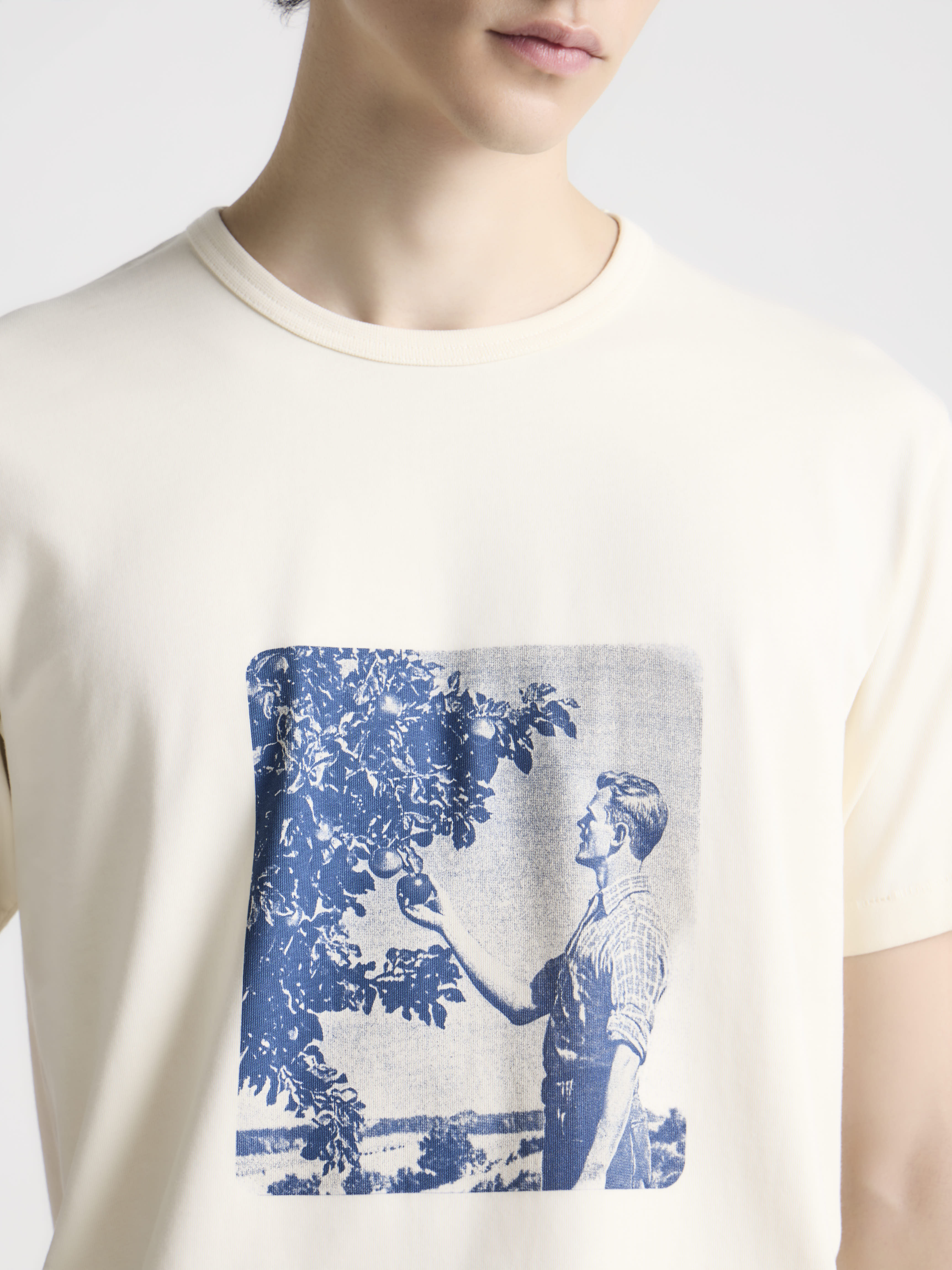 J.W.Anderson Picking Fruit T-Shirt Ecru Print