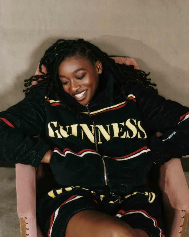 J.W.Anderson x Guinness Towelling Jacket Schwarz Unisex