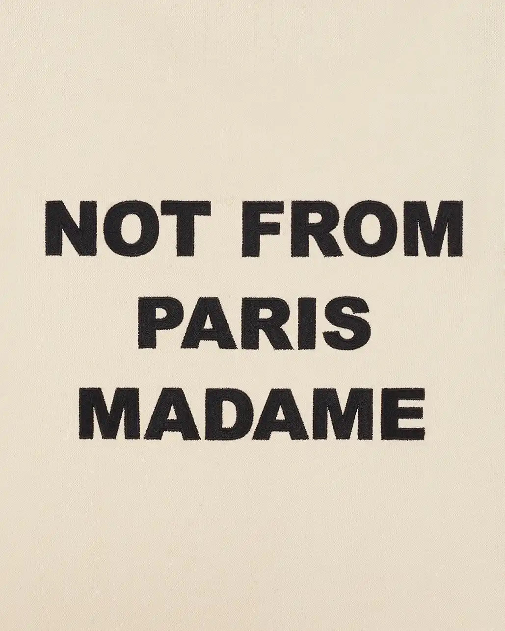 Drôle De Monsieur Le Hoodie Slogan Hoodie beige Baumwolle