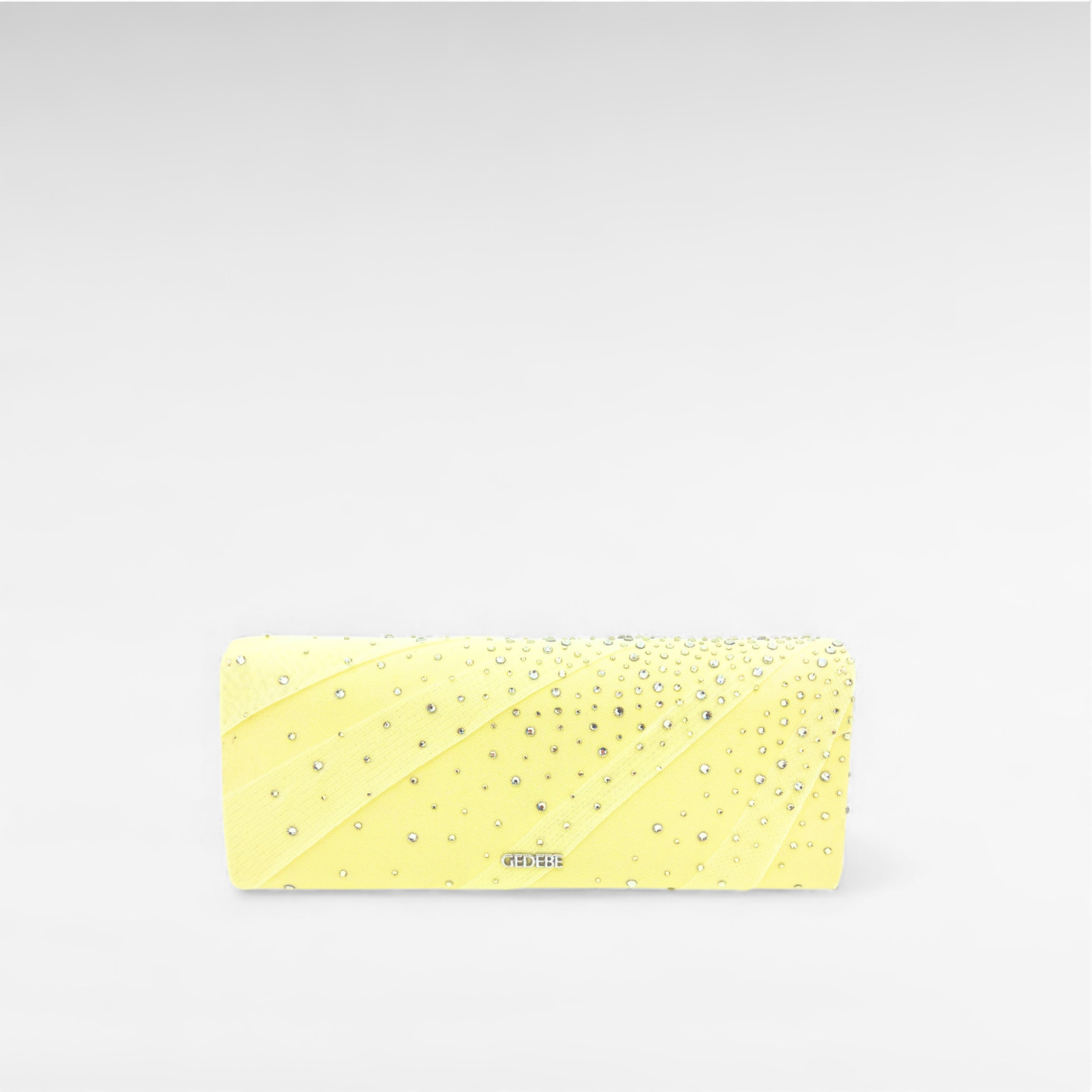 Gedebe Drapée Envelope Clutch Tüll Kristall Abendtasche