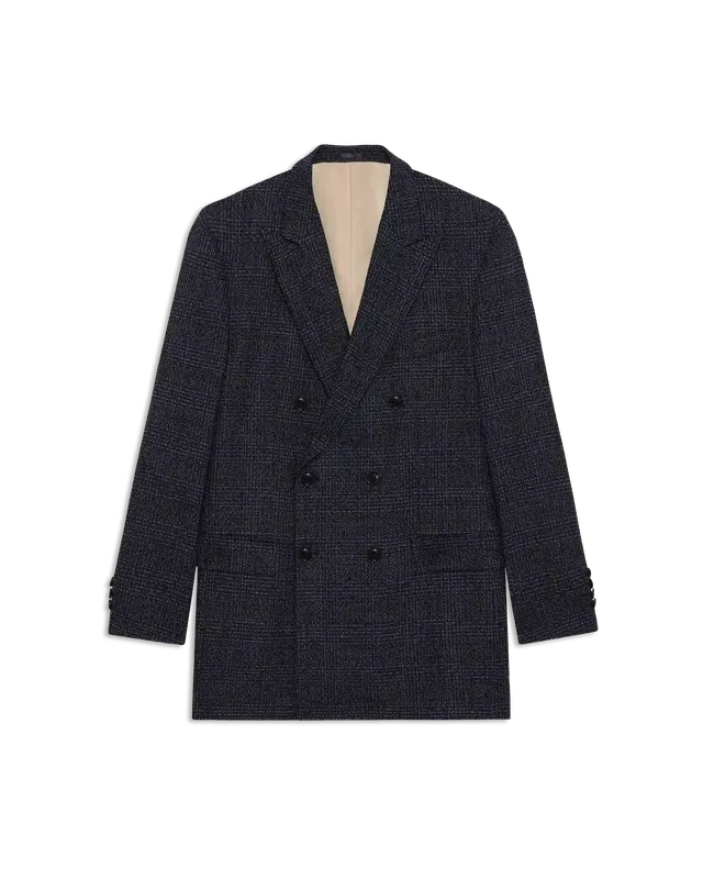 Drôle De Monsieur Veste Double Boutonnage Blazer Wolle Navy