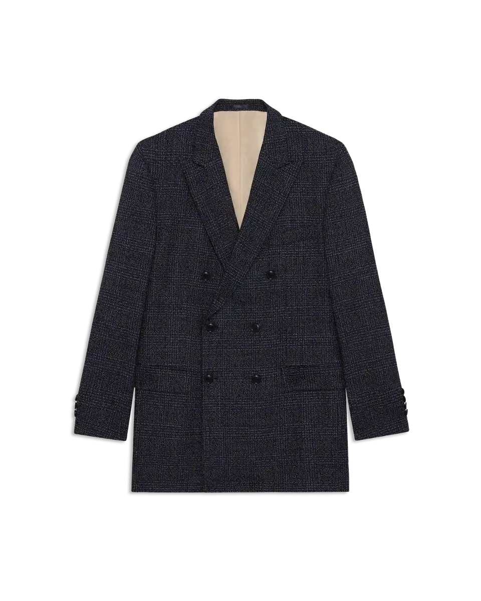 Drôle De Monsieur Veste Double Boutonnage Blazer Wolle Navy