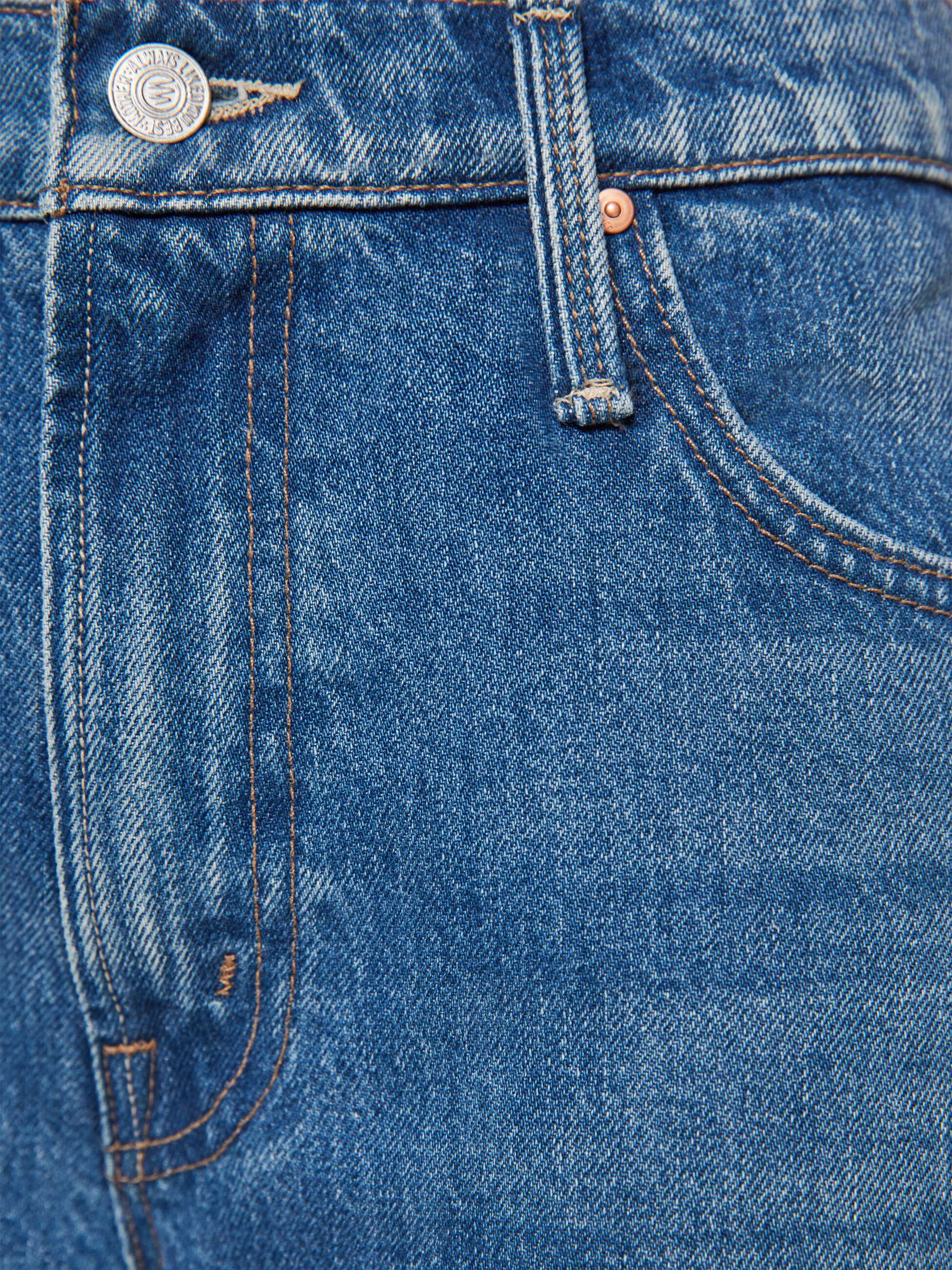 Mother Lil Dodger Flood Petite Jeans Green Thumb Gr. 23-34