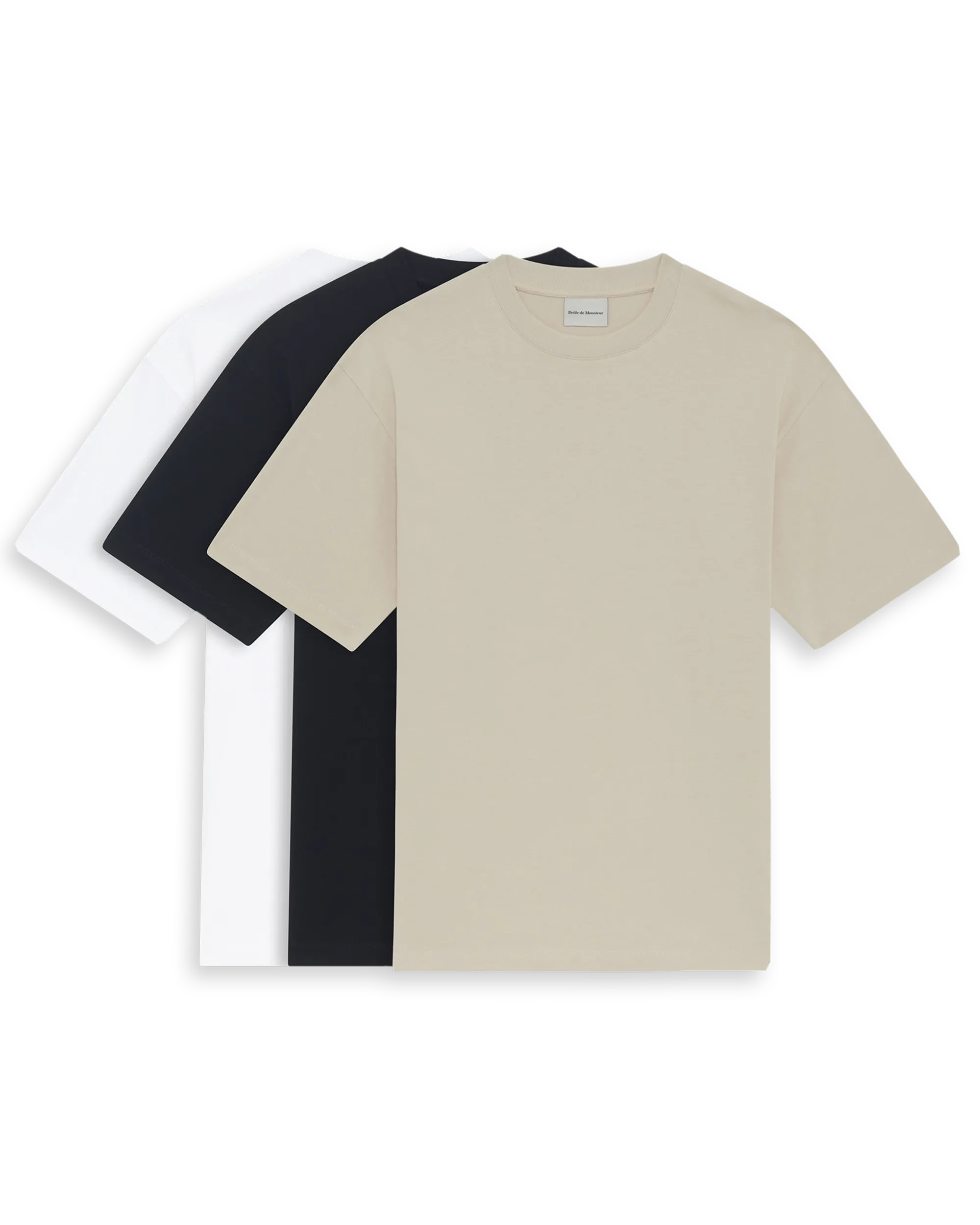 Drôle De Monsieur Essentiels T-Shirt 3er-Pack Baumwolle