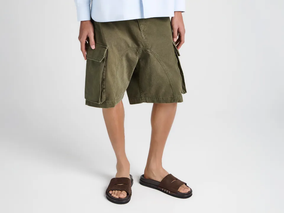 J.W.Anderson Fussbett Loafer Slides Braun Suede