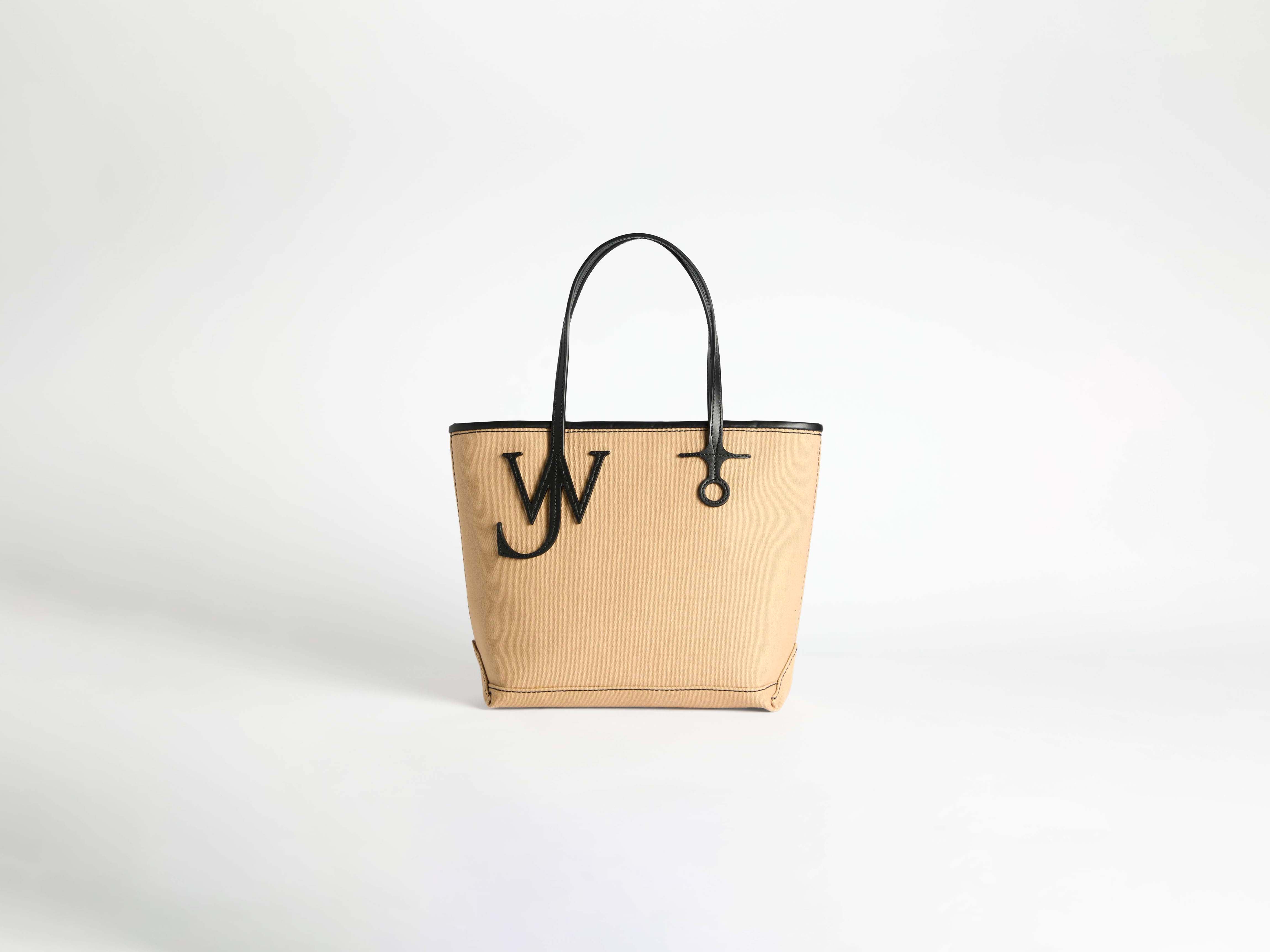 J.W.Anderson Anchor Tote Tasche Beige Canvas Leder Small