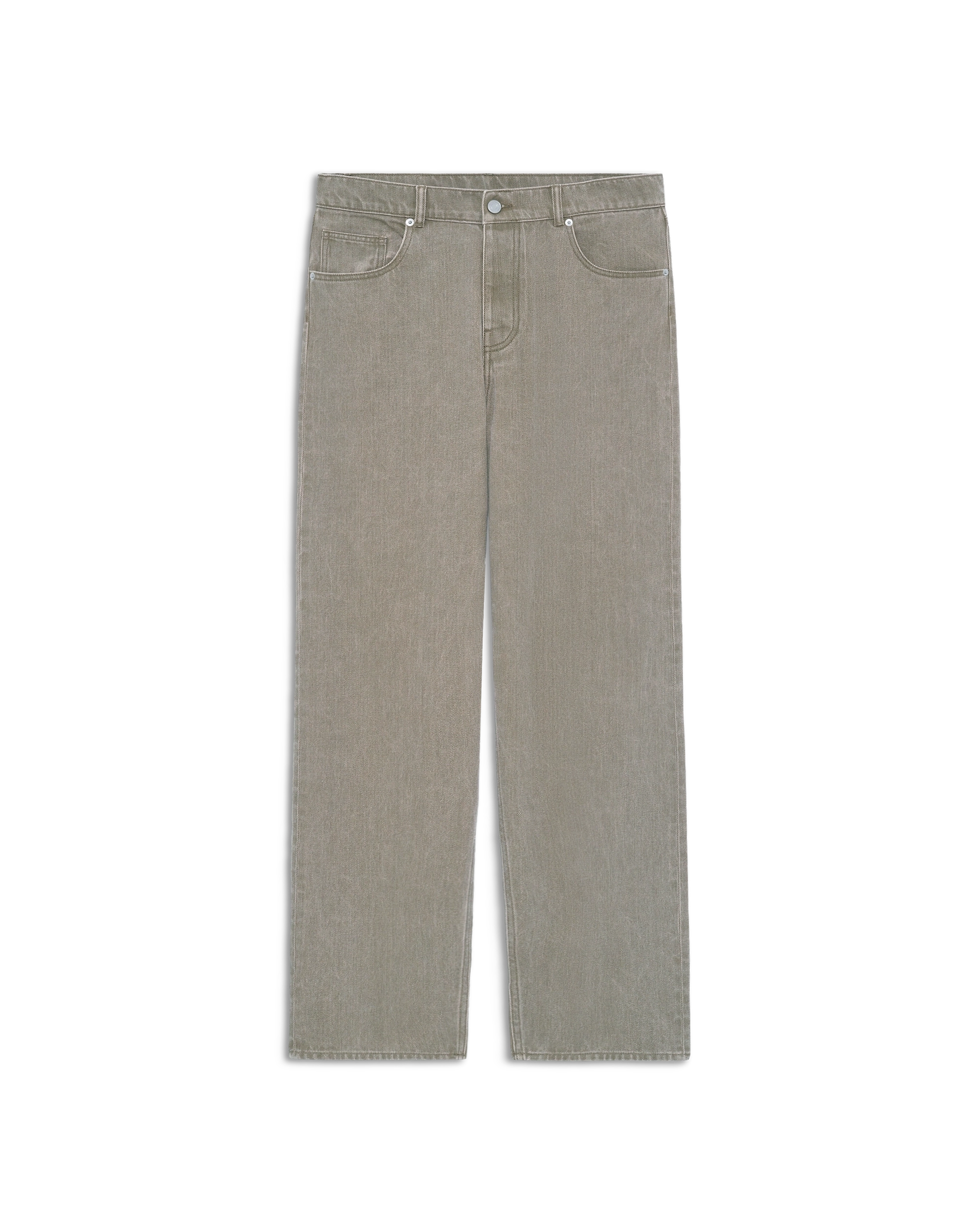 Drôle De Monsieur Straight Jeans Khaki Bio-Baumwolle