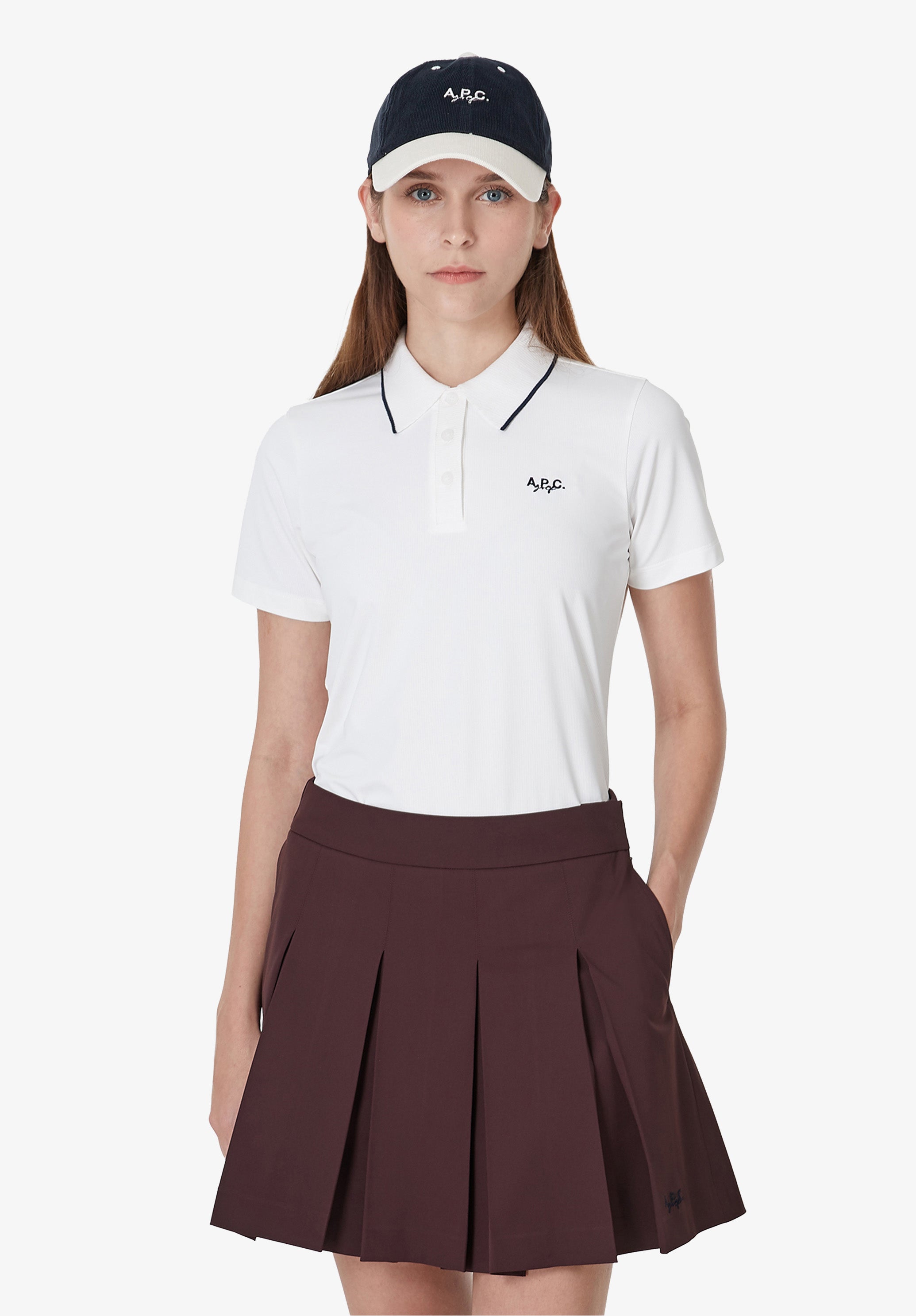 A.P.C. Golf Logo-Polohemd Polohemd L schmal