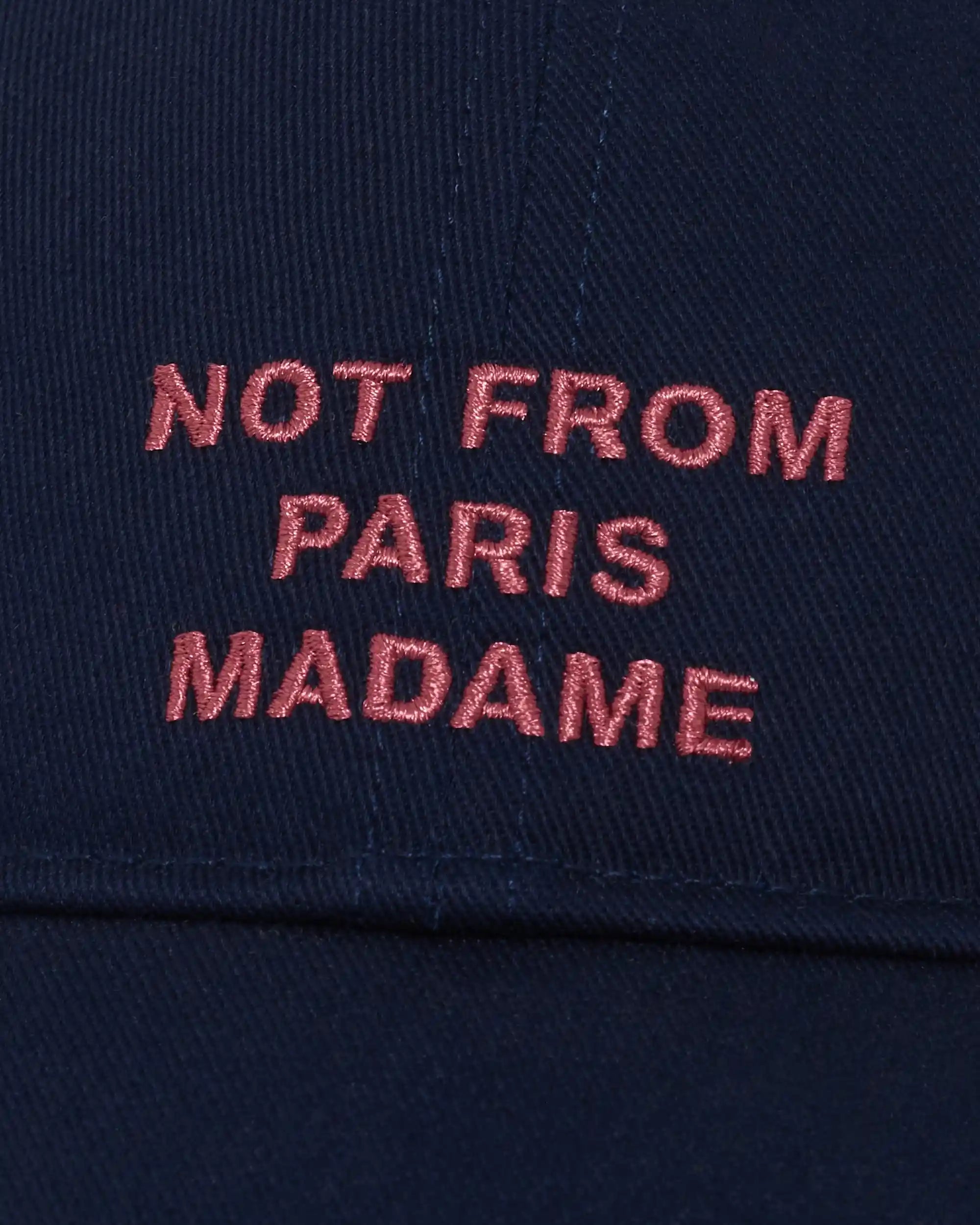 Drôle De Monsieur Slogan Cap Cap Navy OS Baumwolle