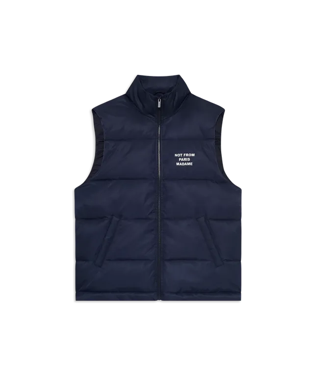 Drôle De Monsieur Slogan Daunenweste navy ärmellos