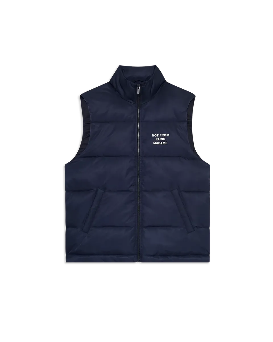 Drôle De Monsieur Slogan Daunenweste navy ärmellos