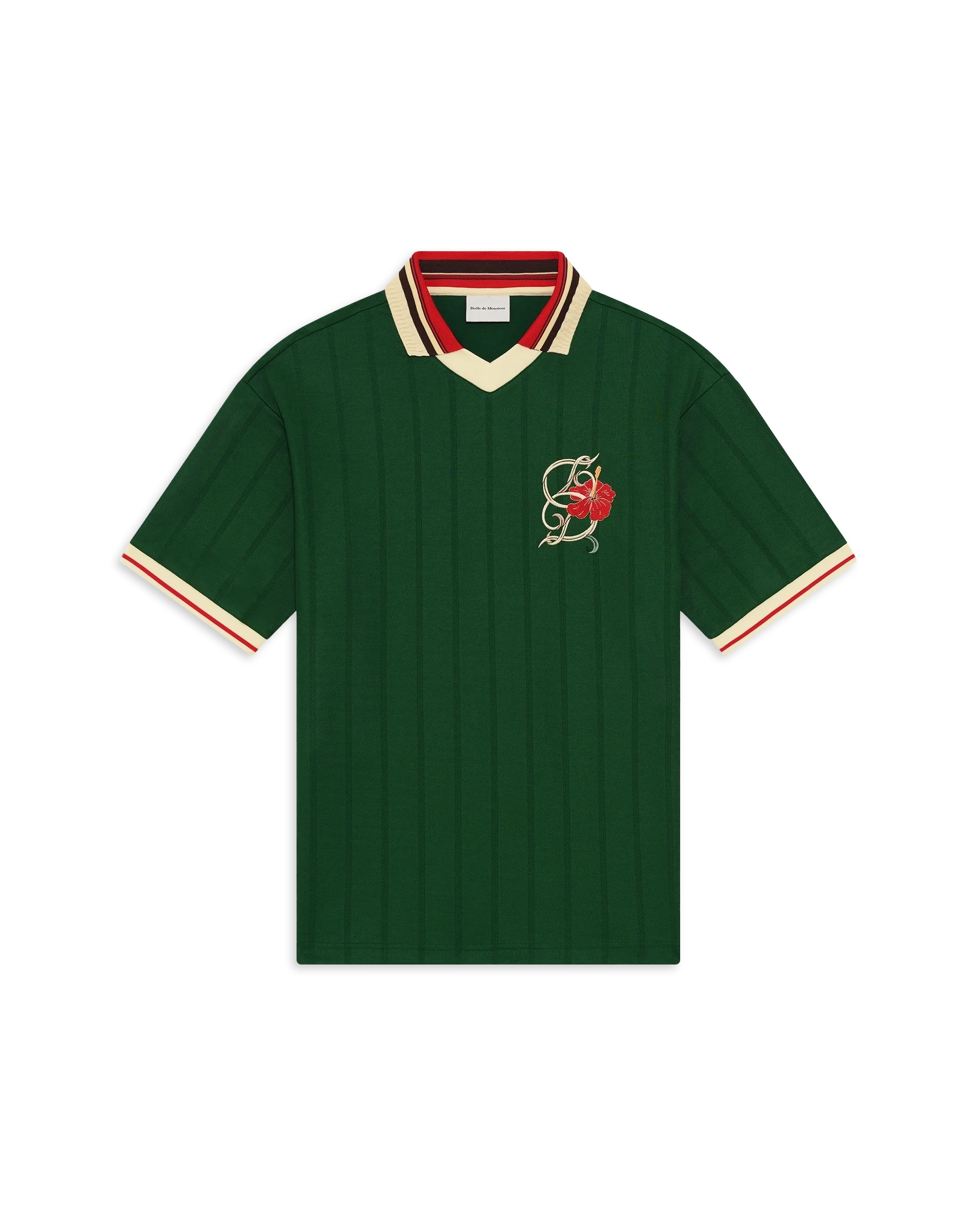 Drôle De Monsieur D Hibiscus Polo Dunkelgrün Kurzarm