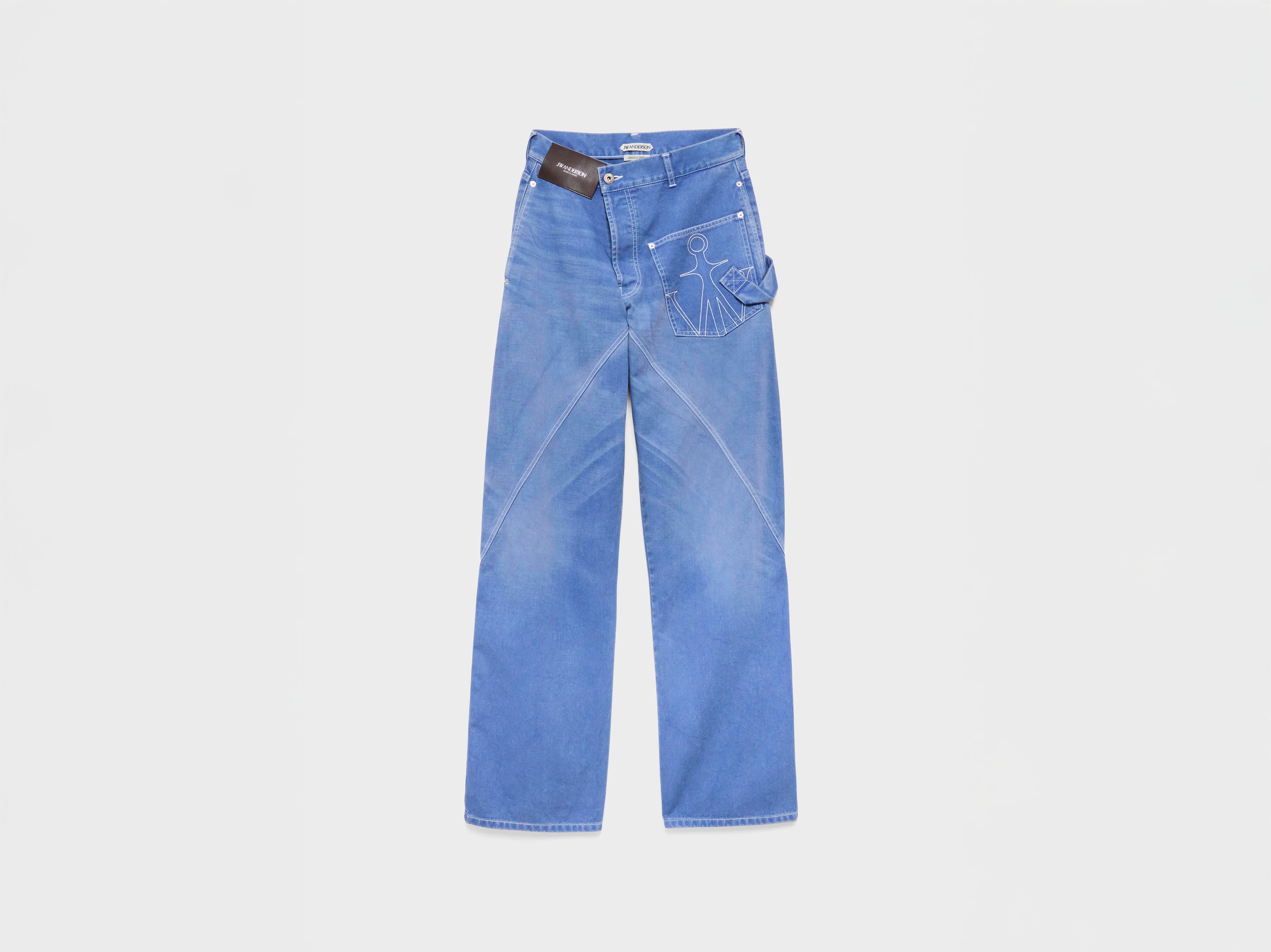 J.W.Anderson Twisted Workwear Denim Jeans French Blue Herren