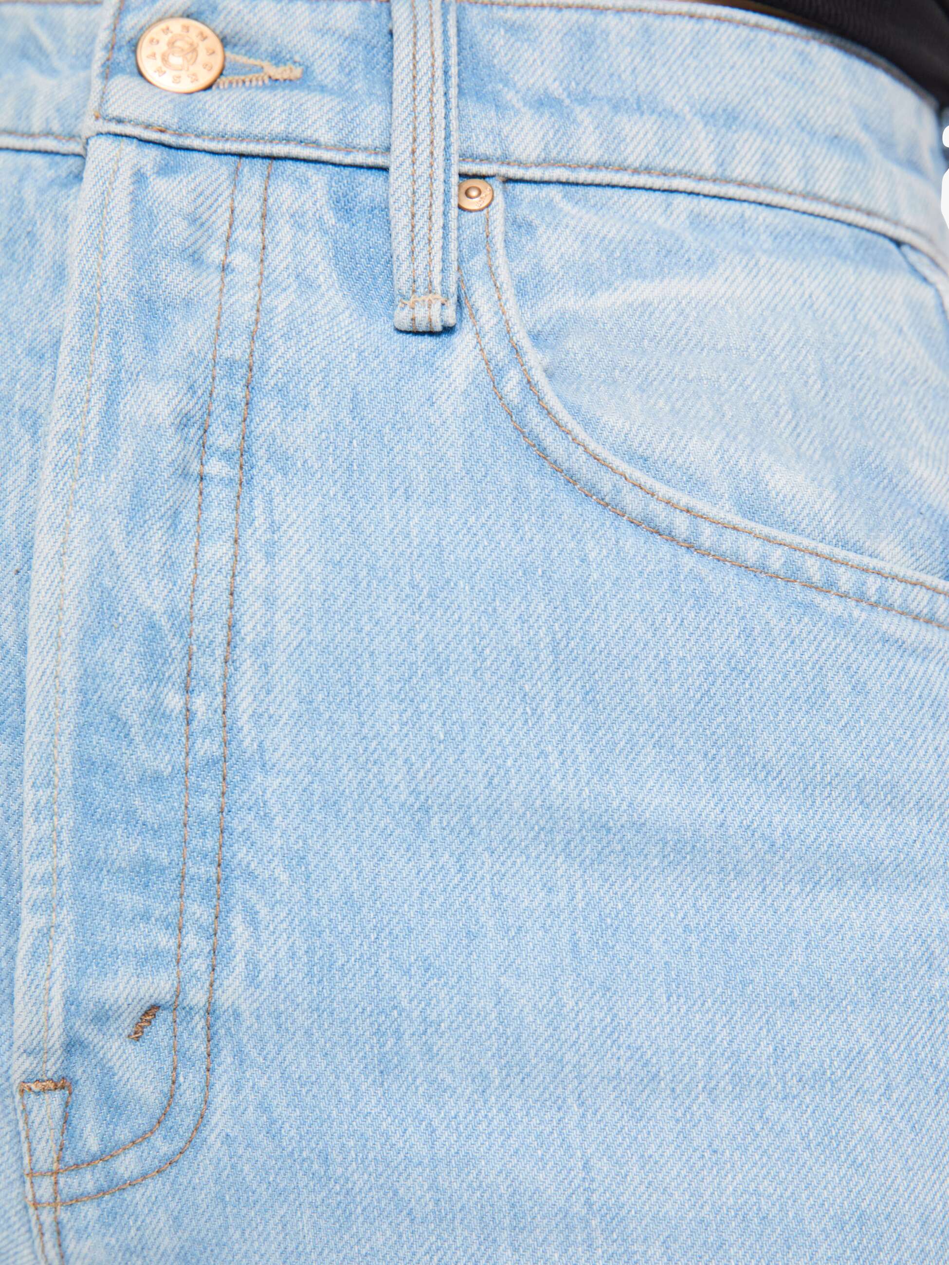 Mother SNACKS Tippy Top Sneak Jeans Dots hellblau