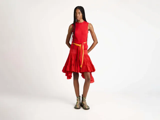 J.W.Anderson Waist Tie Tank Top Rot Gr. XXS-XXL