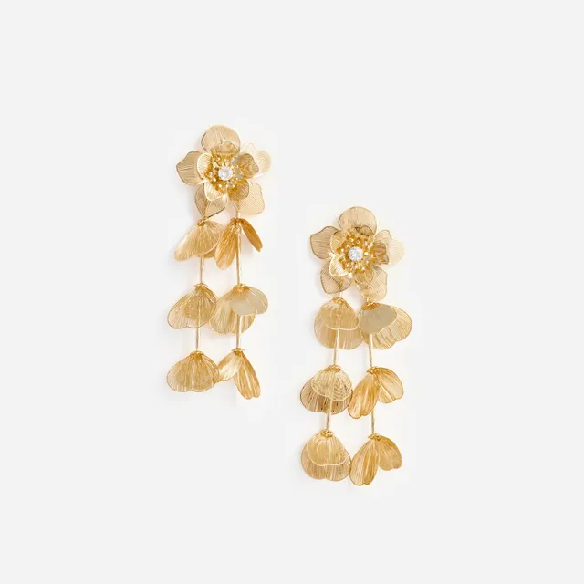 Self Portrait Jewellery Gold Flower Ohrringe Tropfen