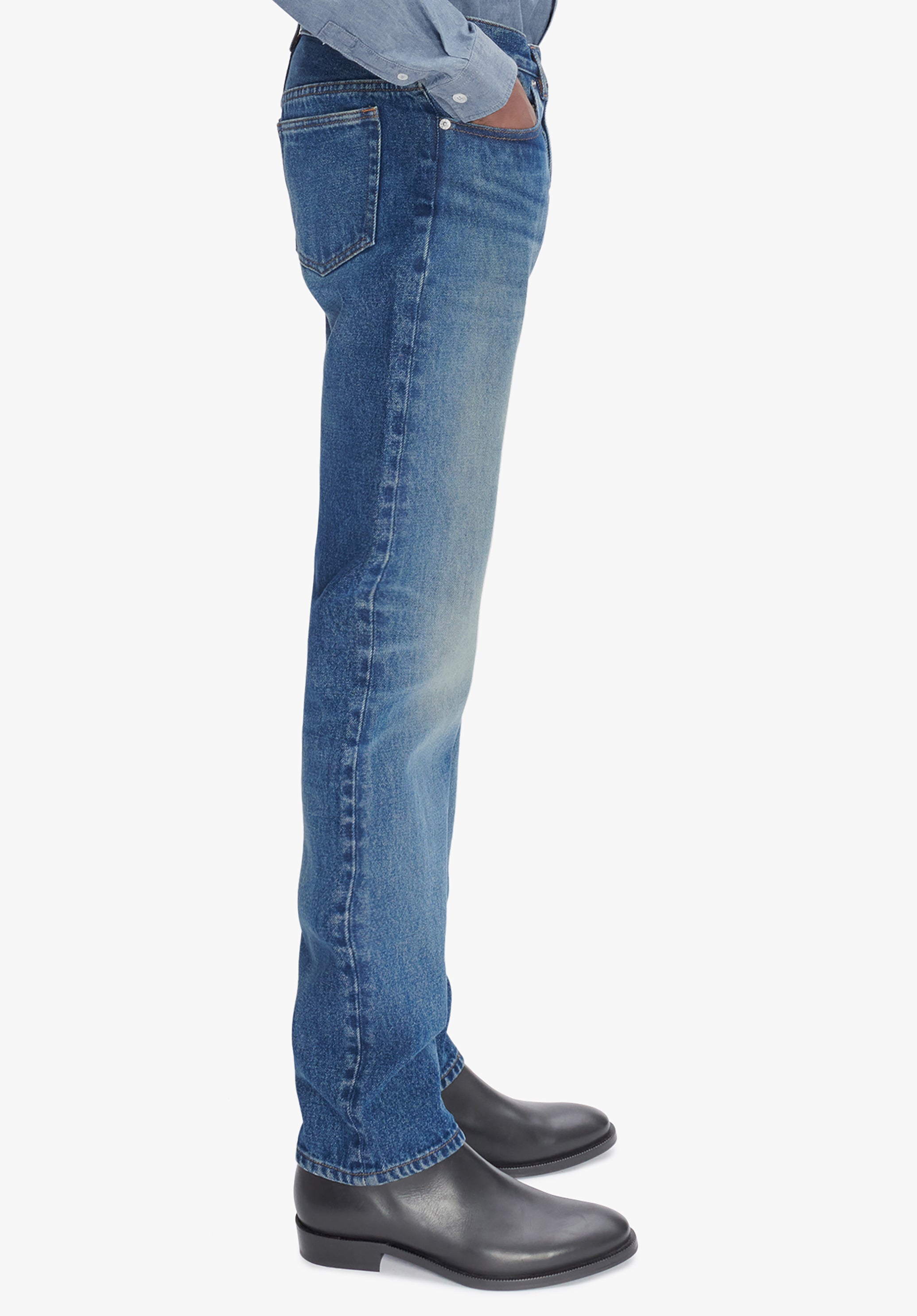 A.P.C. New Standard Jeans Denim mittelhoch gerade
