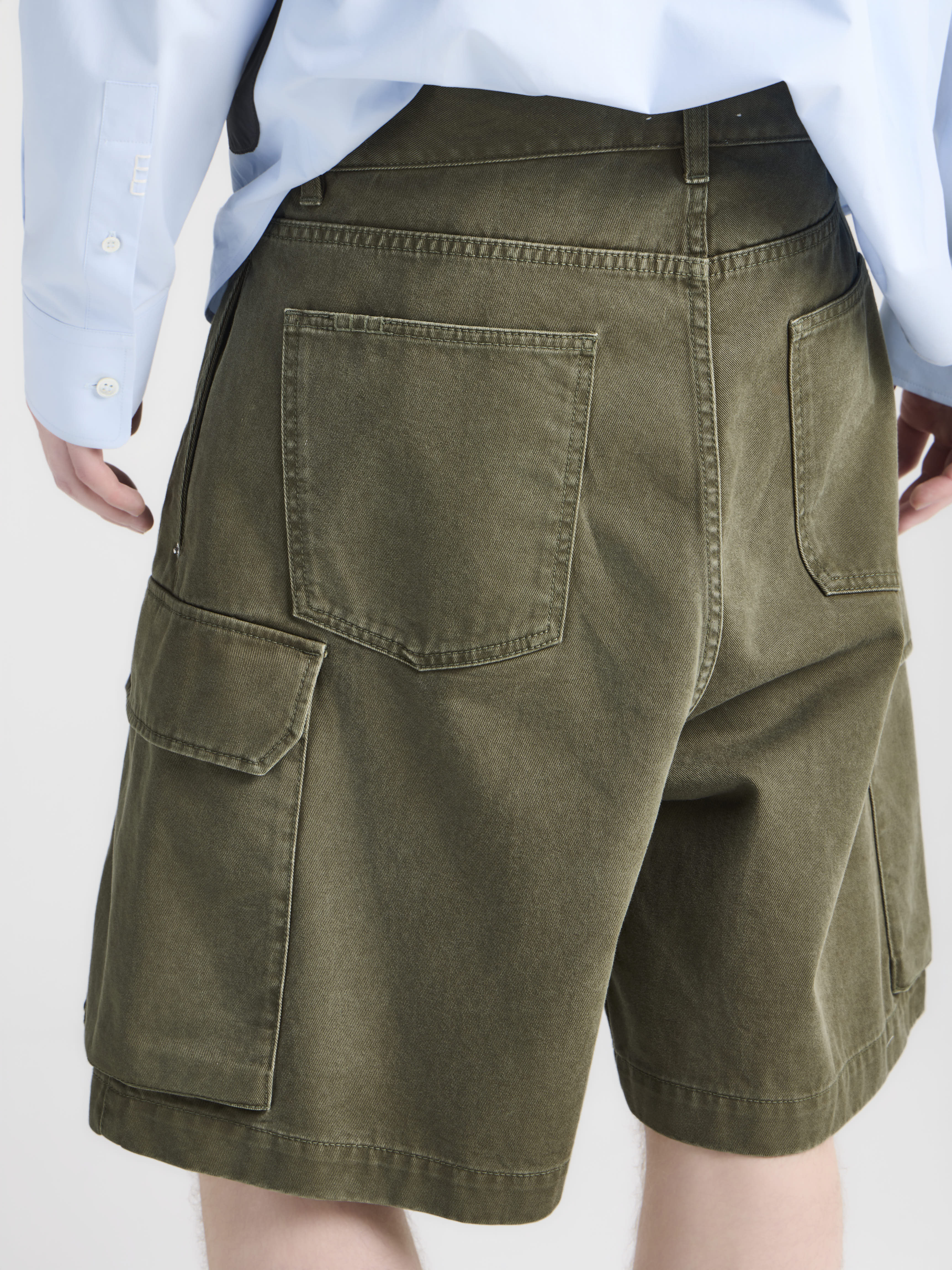 J.W.Anderson Twisted Patch Shorts Khaki Herren Baumwolle