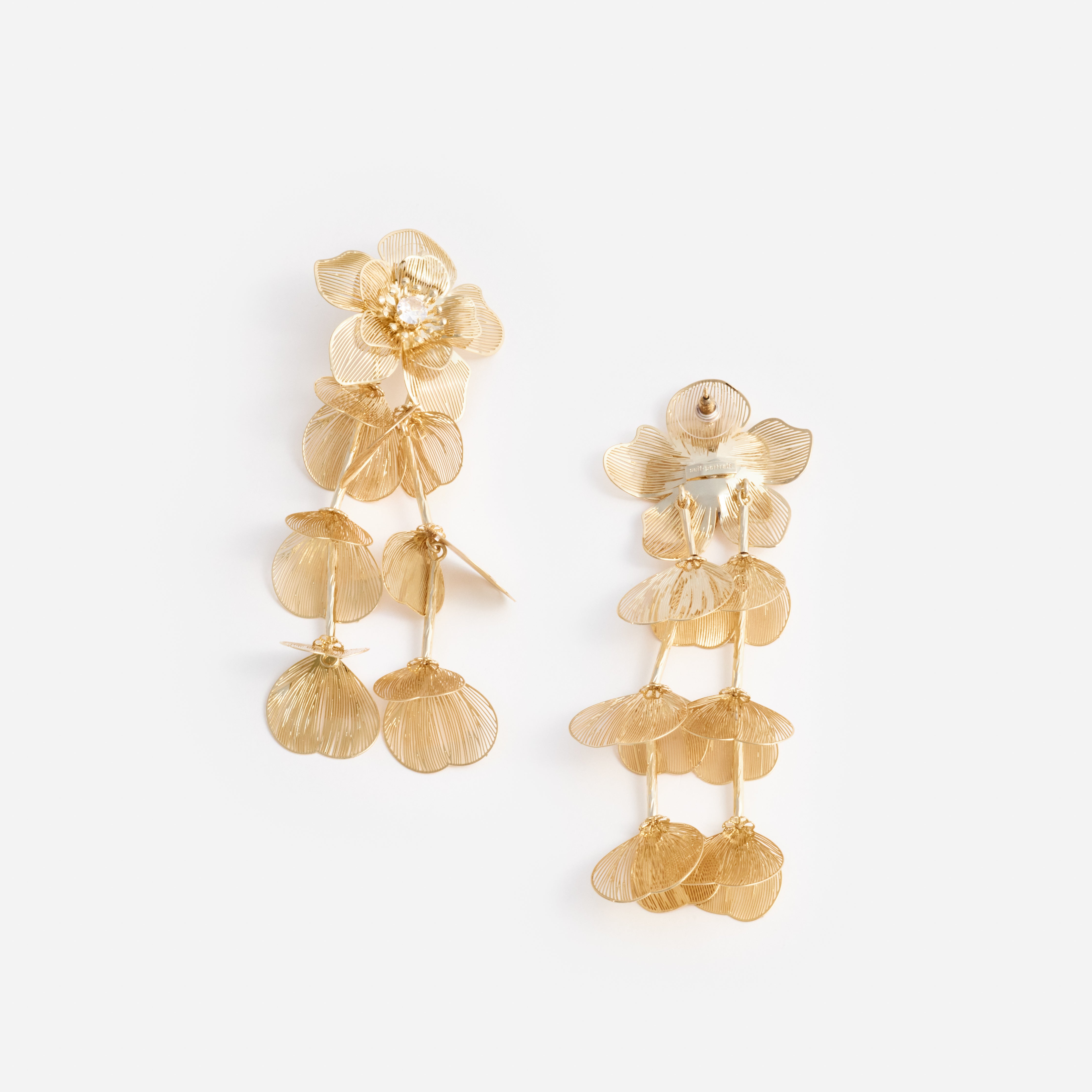 Self Portrait Jewellery Gold Flower Ohrringe Tropfen