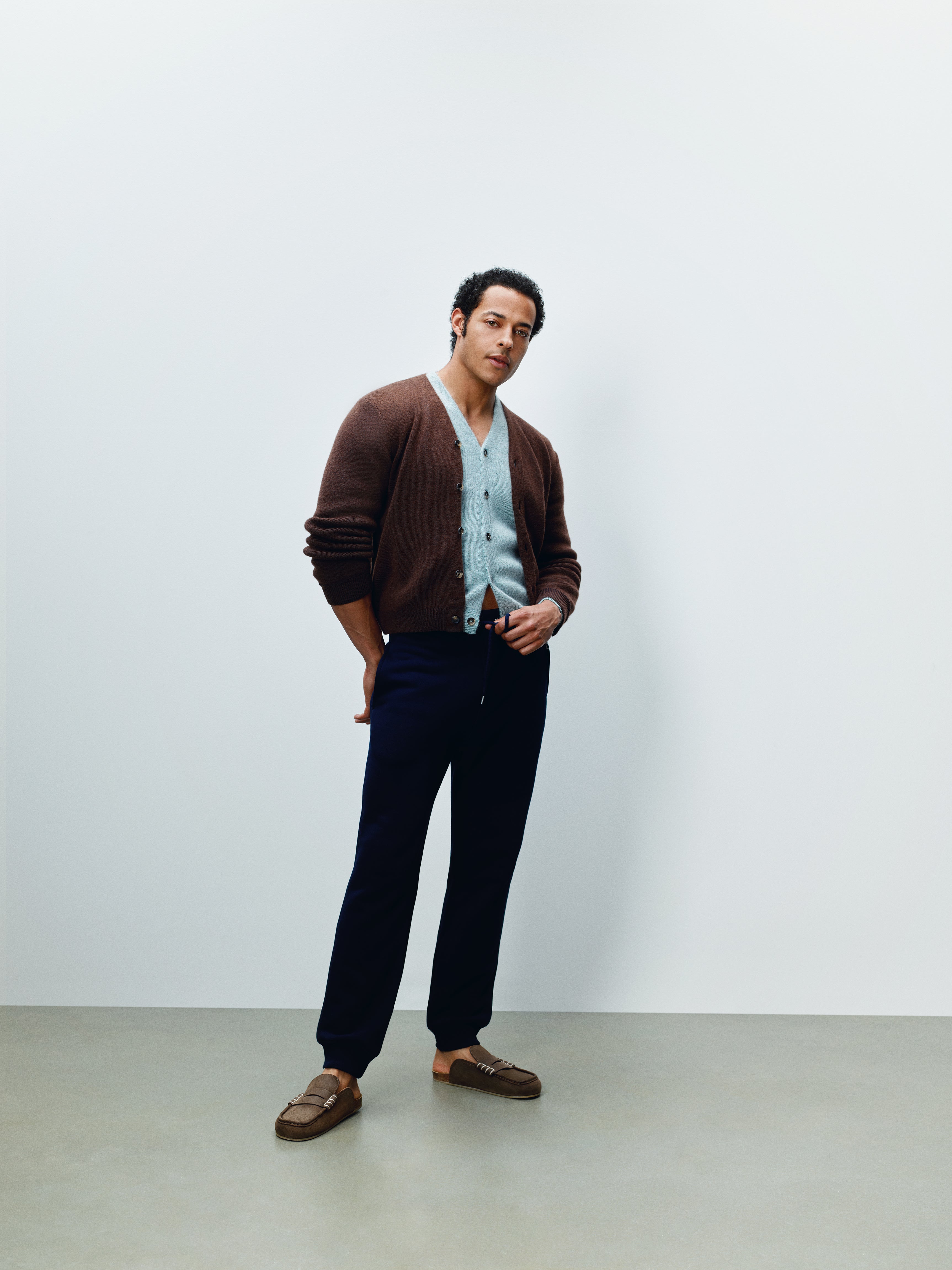 J.W.Anderson Knitted Mohair Cardigan Strickjacke braun Mohair