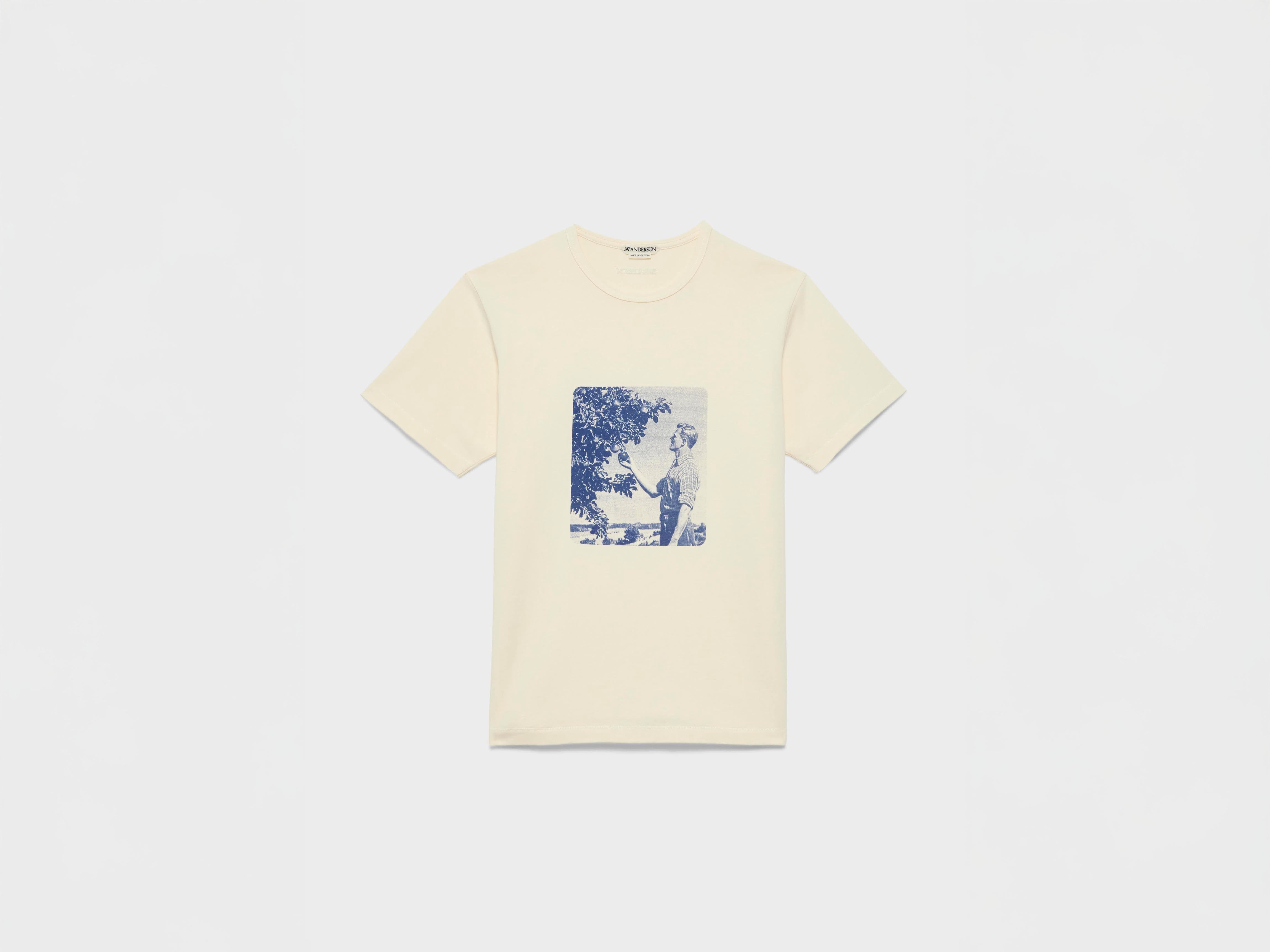 J.W.Anderson Picking Fruit T-Shirt Ecru Print