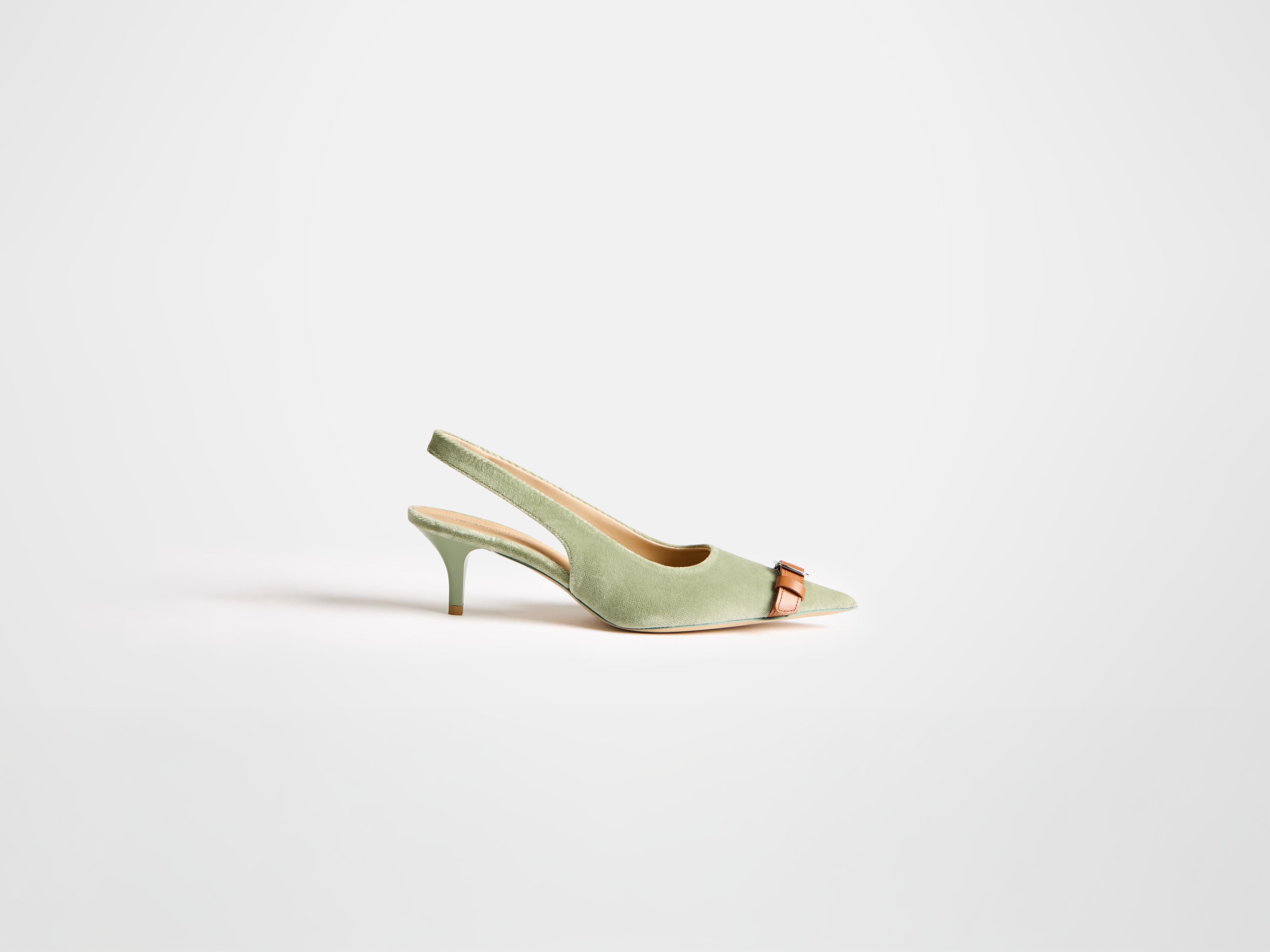 J.W.Anderson Sling-Back Pumps Artichoke Samt Gr. 38