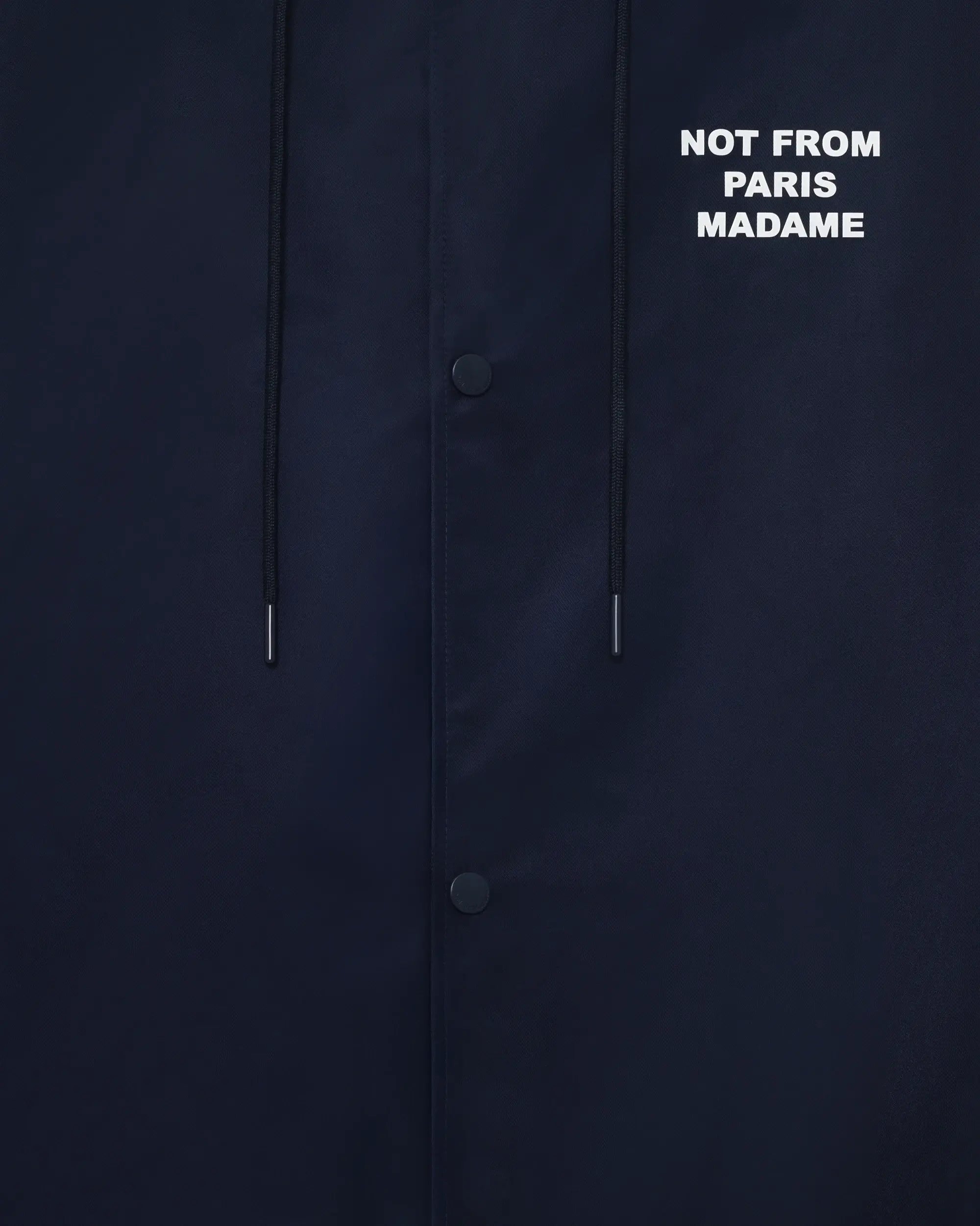 Drôle De Monsieur Parka Slogan Parka Navy Nylon