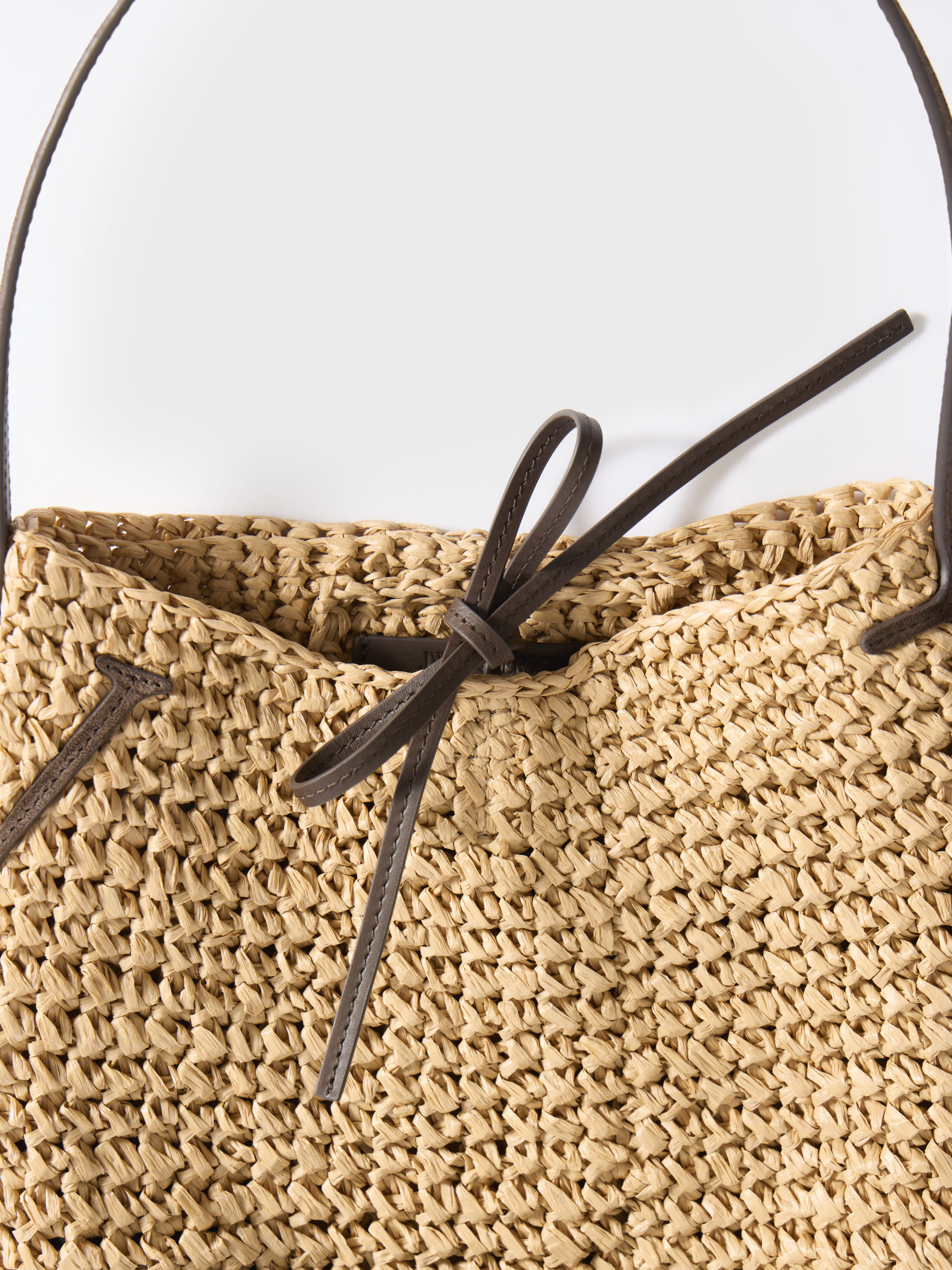 J.W.Anderson Small Bulb Bag Tasche natur-braun Raffia