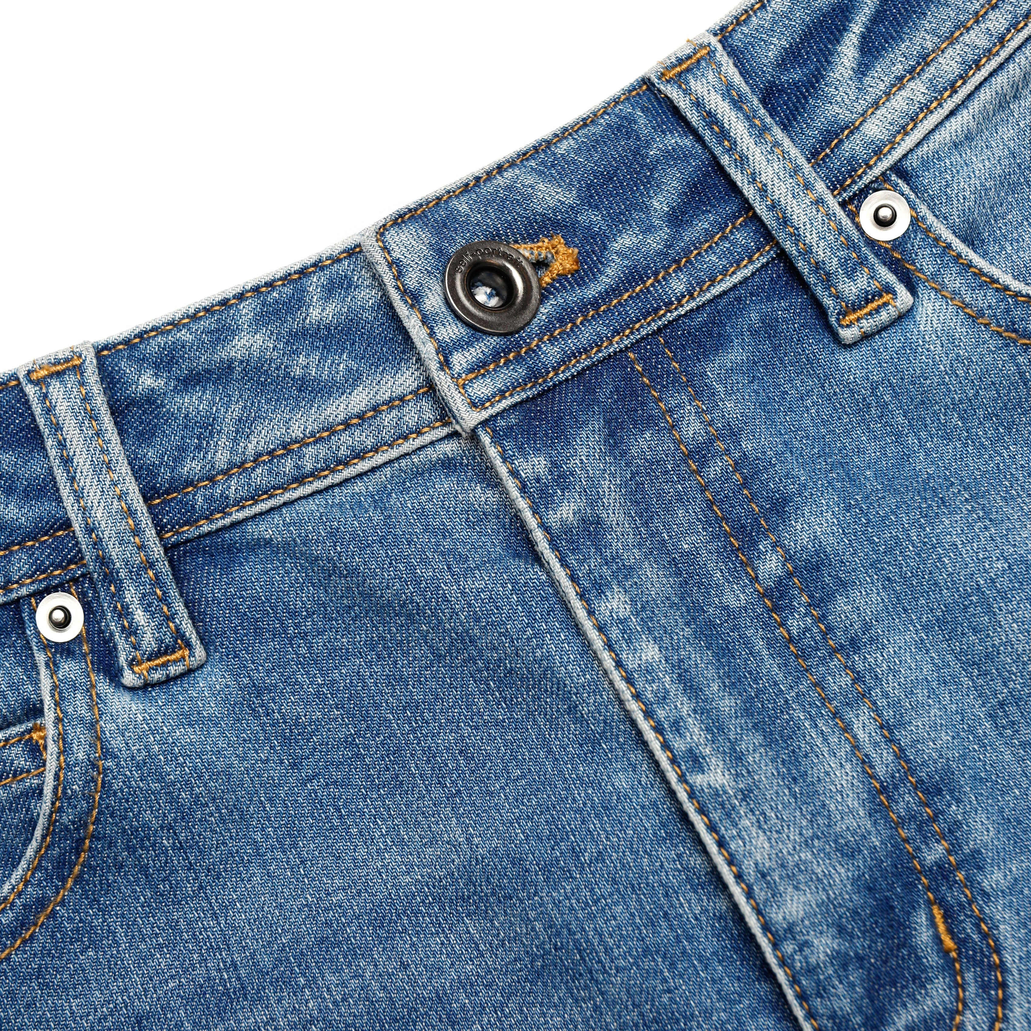 Self Portrait Mid Blue Flared Jeans Blau 26 Stretch