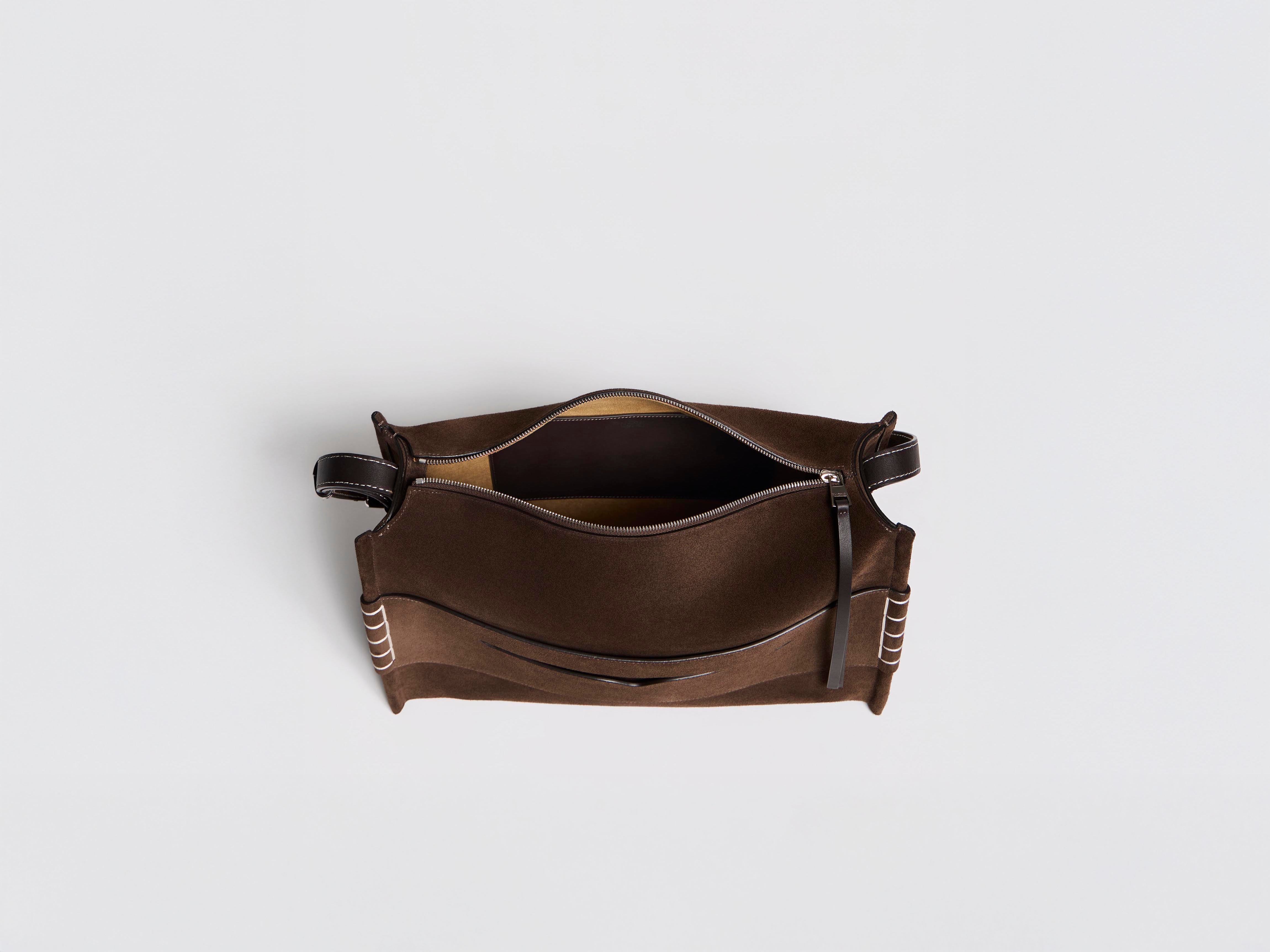 J.W.Anderson Bags Messenger Loafer Bag Tasche Braun Suede