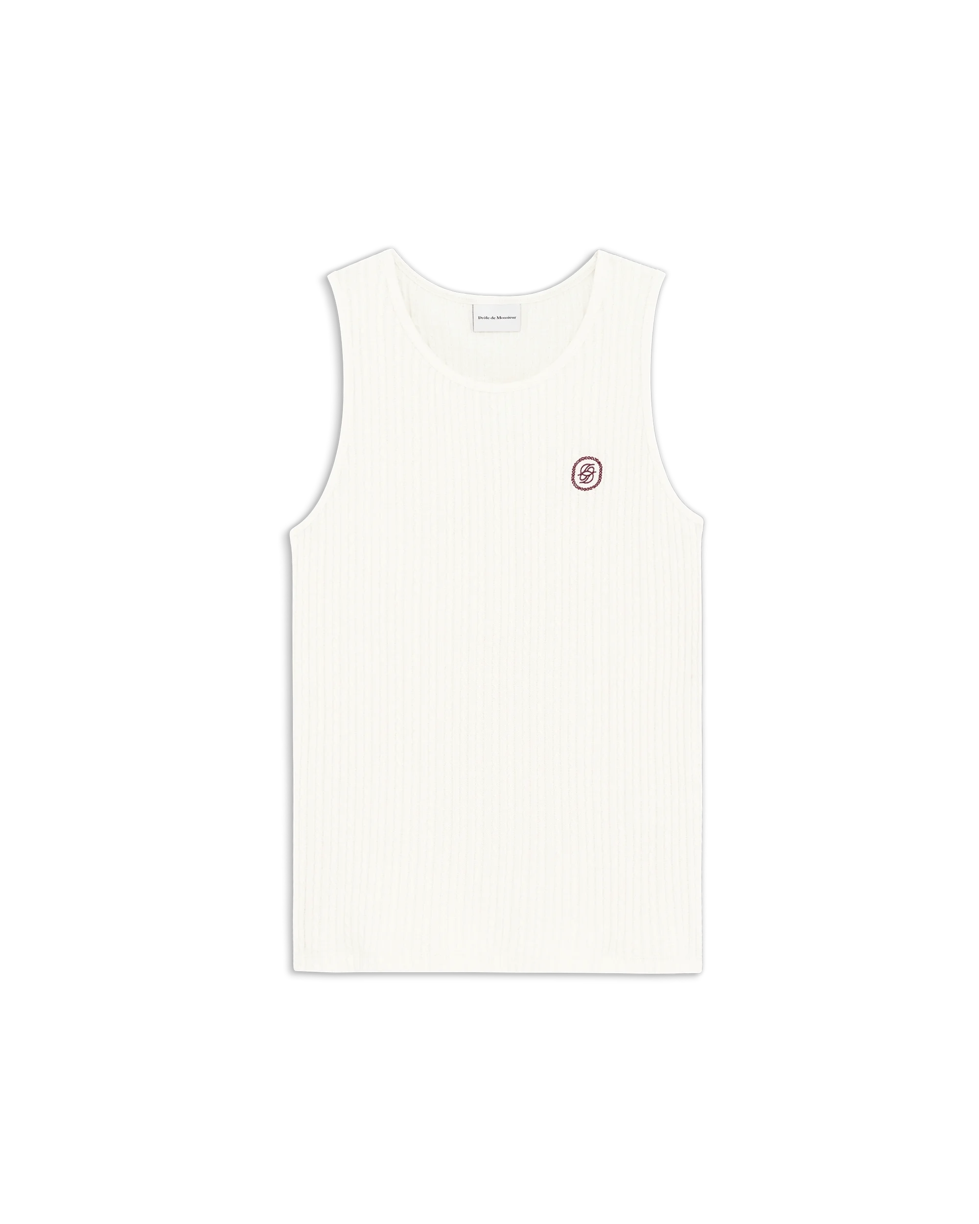 Drôle De Monsieur Débardeur D Miroir Tanktop offwhite Baumwolle
