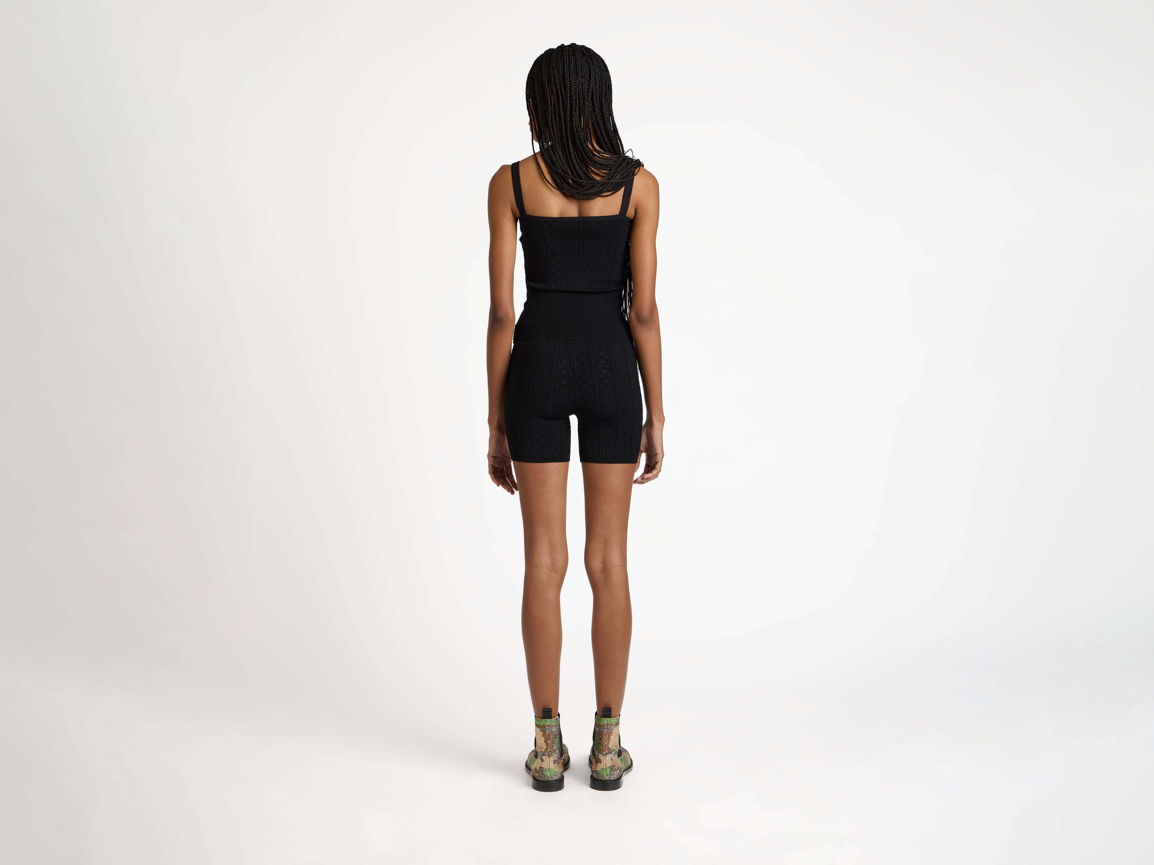 J.W.Anderson Pointelle Cami Top Schwarz Viskose