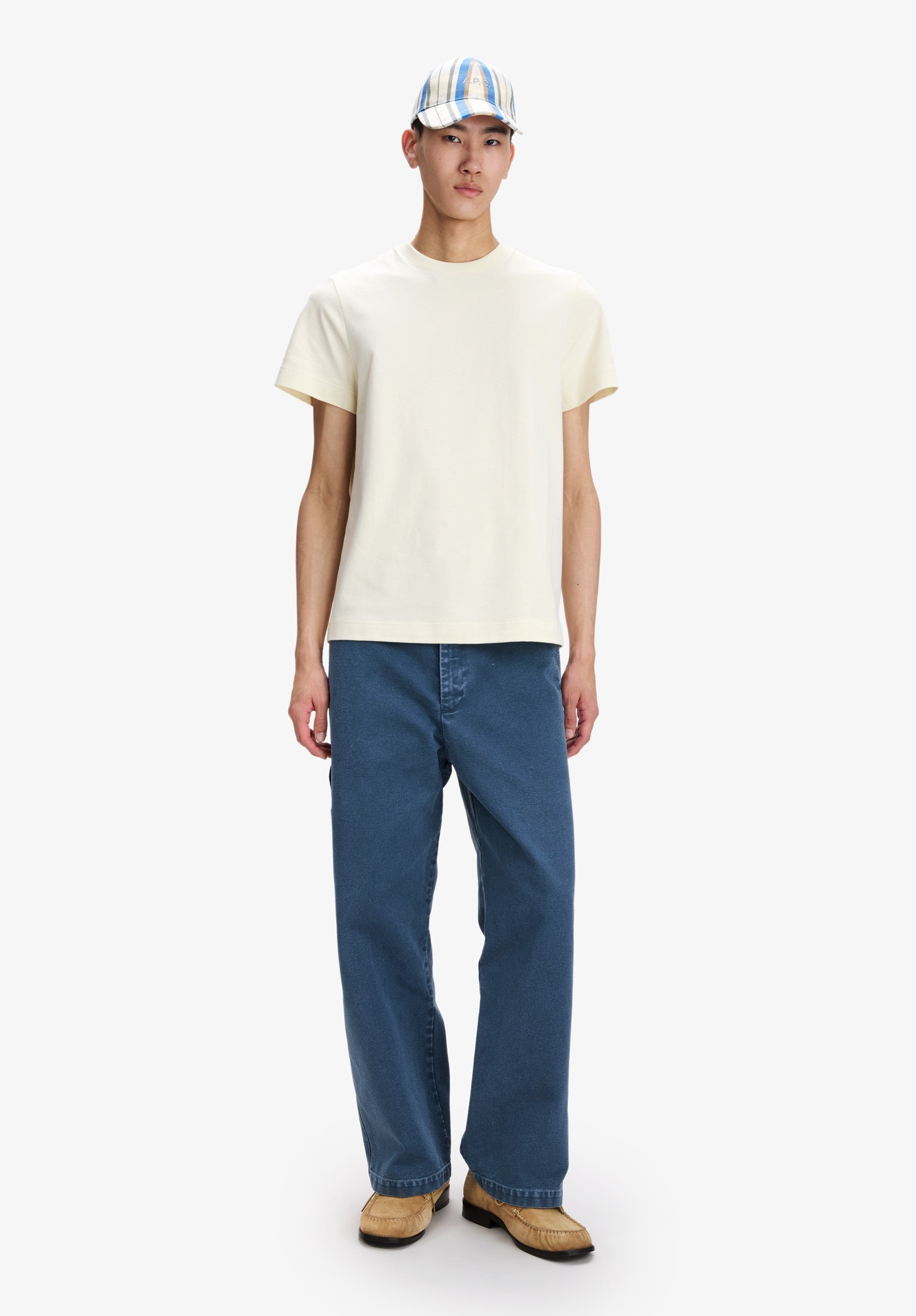 A.P.C. T-Shirt Bio-Baumwolle weiß Kurzarm