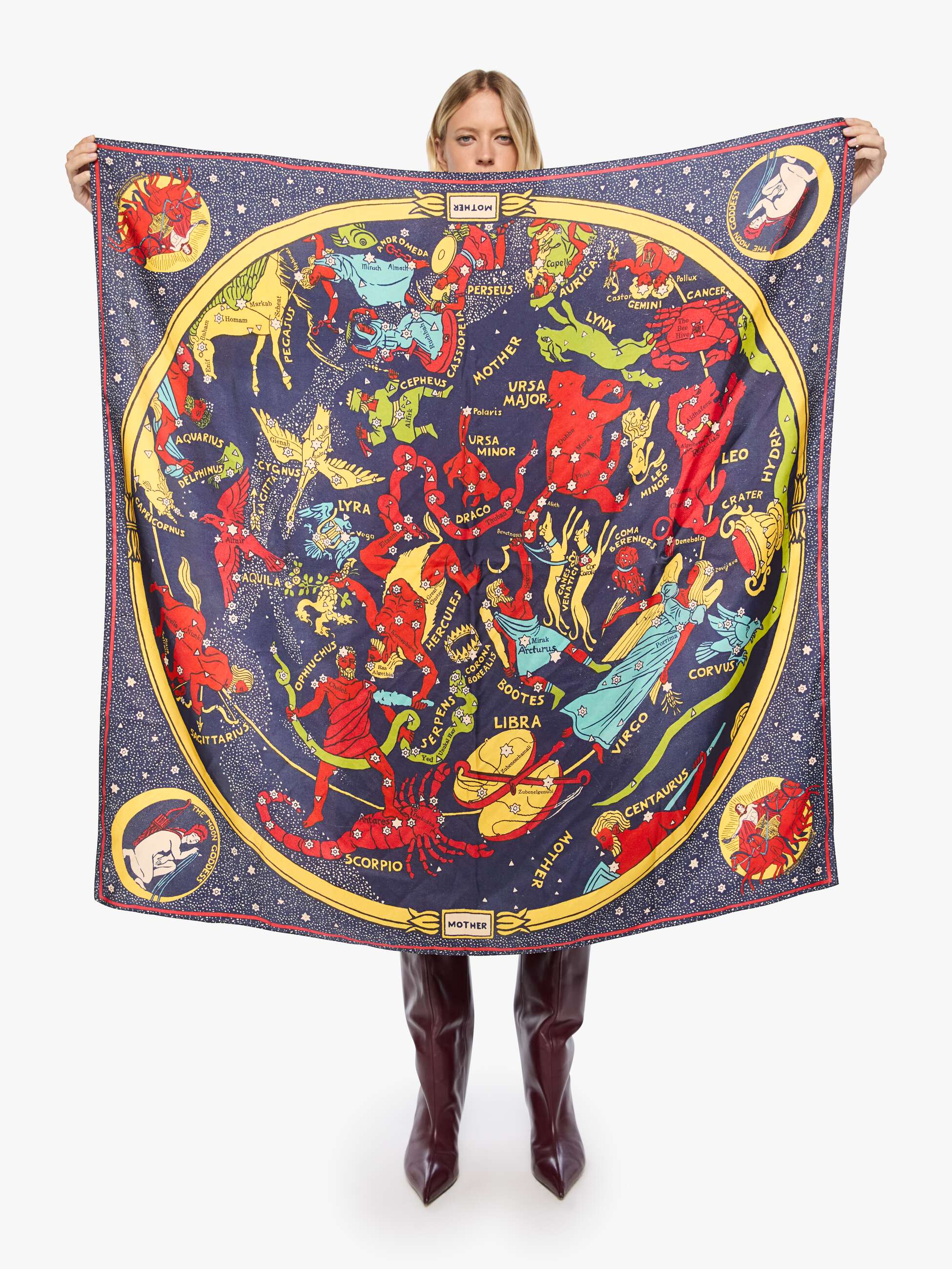 Mother The Scarf It Up Seidenschal Cosmos O/S
