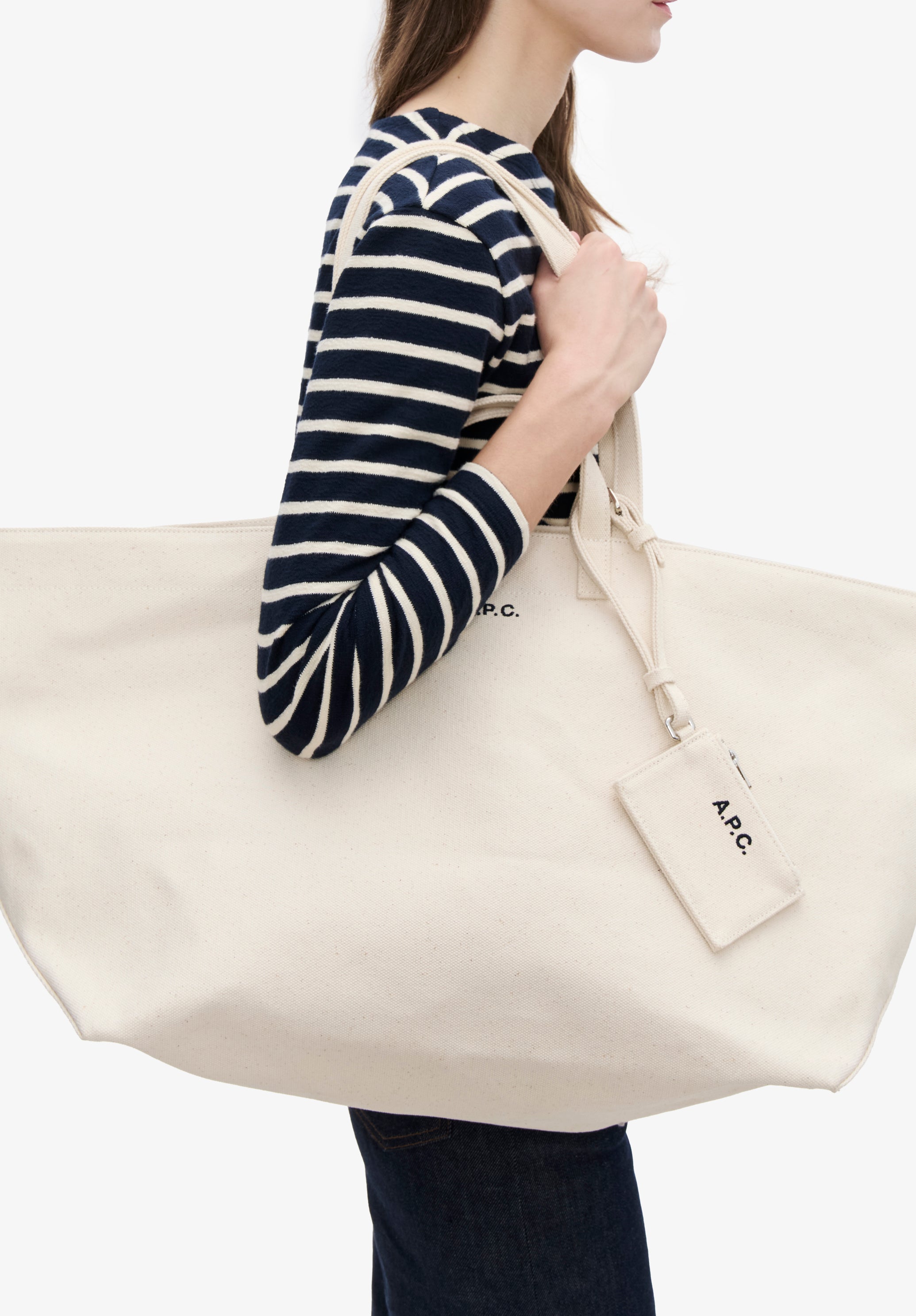 A.P.C. BAGS Le Drummer Toile Handtasche beige Einheitsgröße