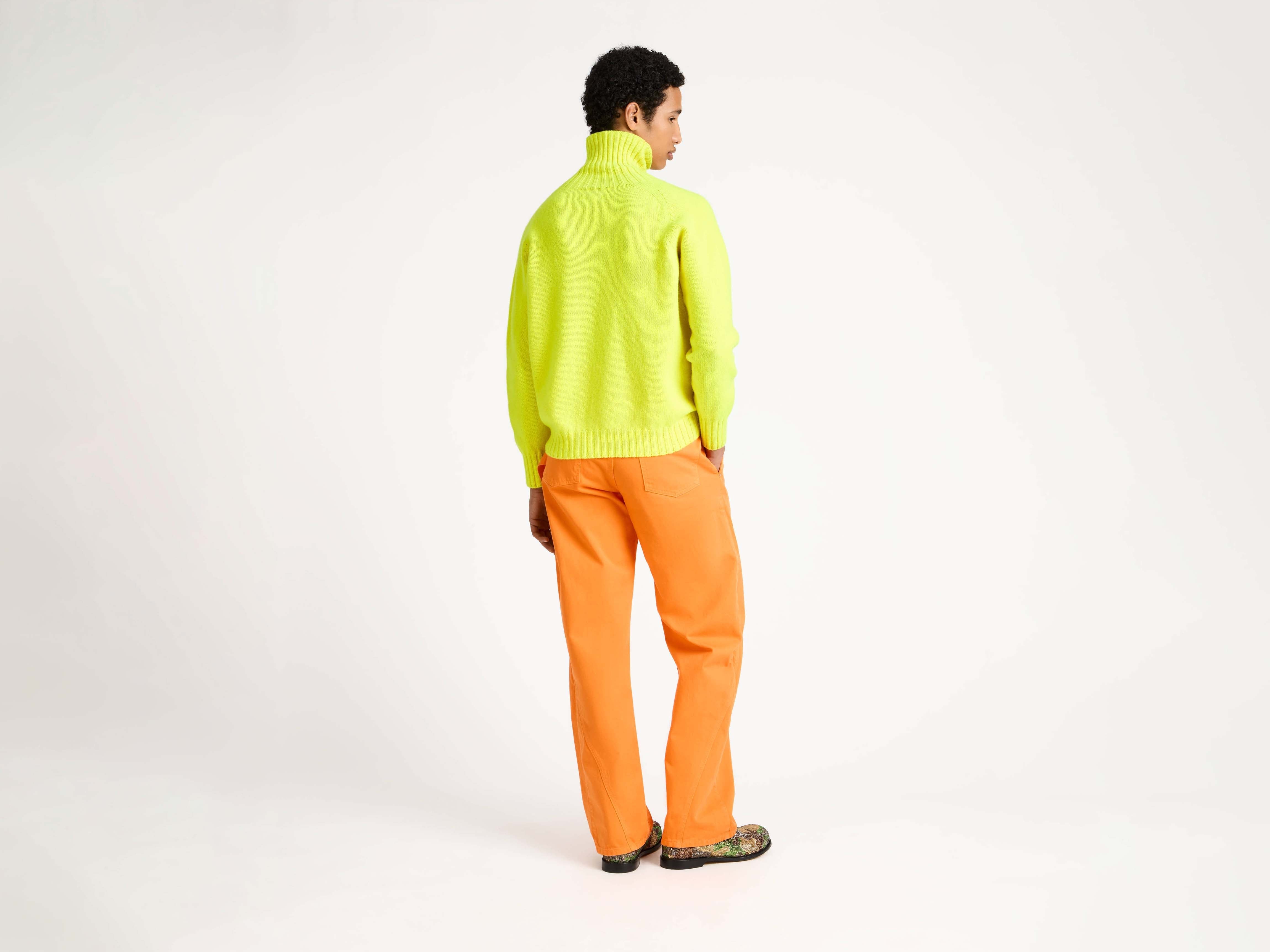 J.W.Anderson Turtleneck Jumper Rollkragenpullover Neon Yellow
