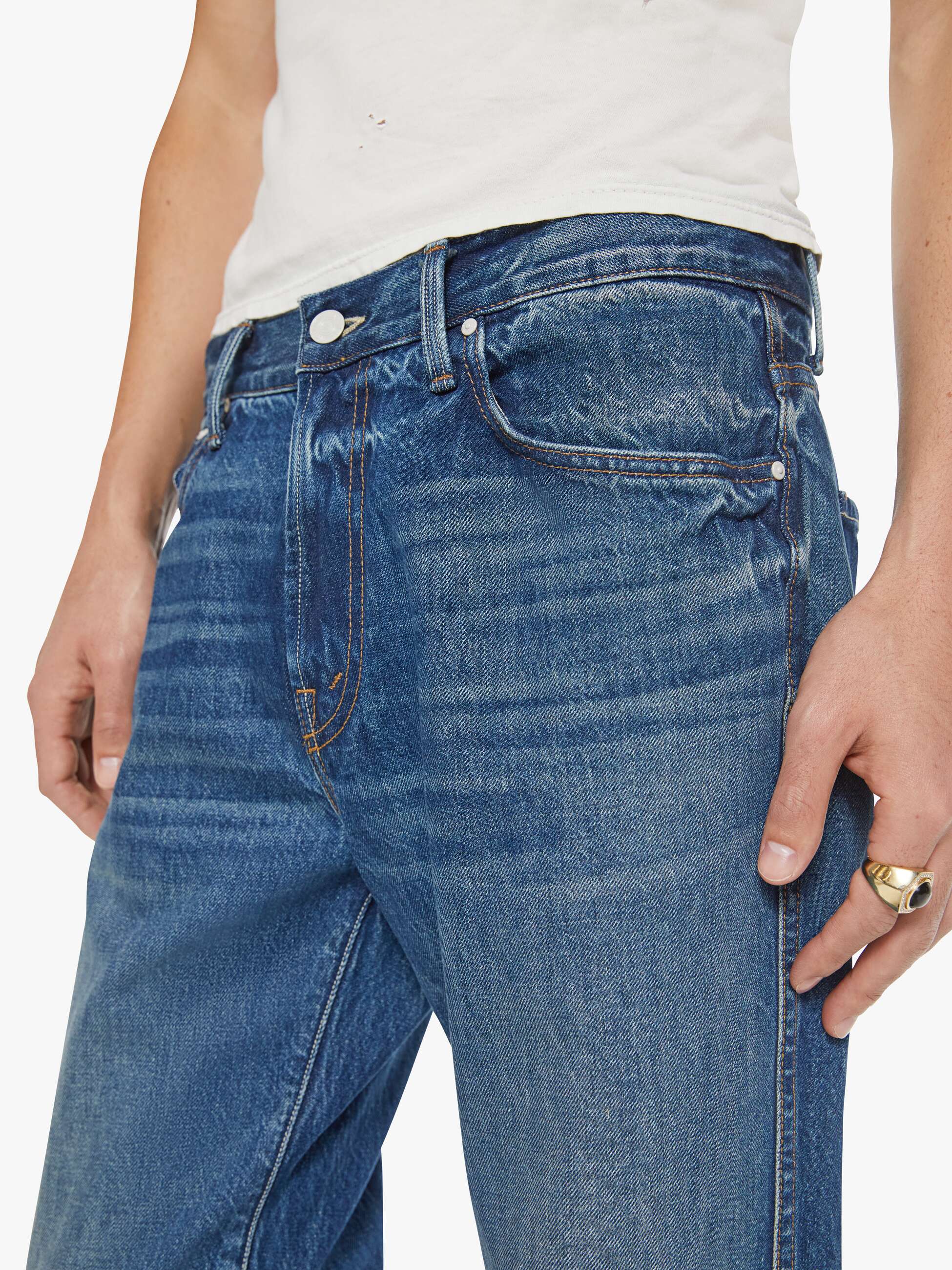 Mother The Bronco Jeans I'll Have My Usual Herren Blau
