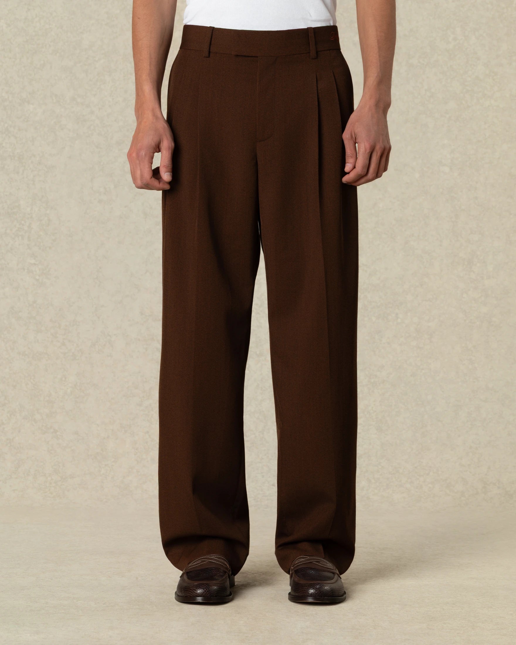 Drôle De Monsieur Pants Wool Twill Golfer Hose Braun M