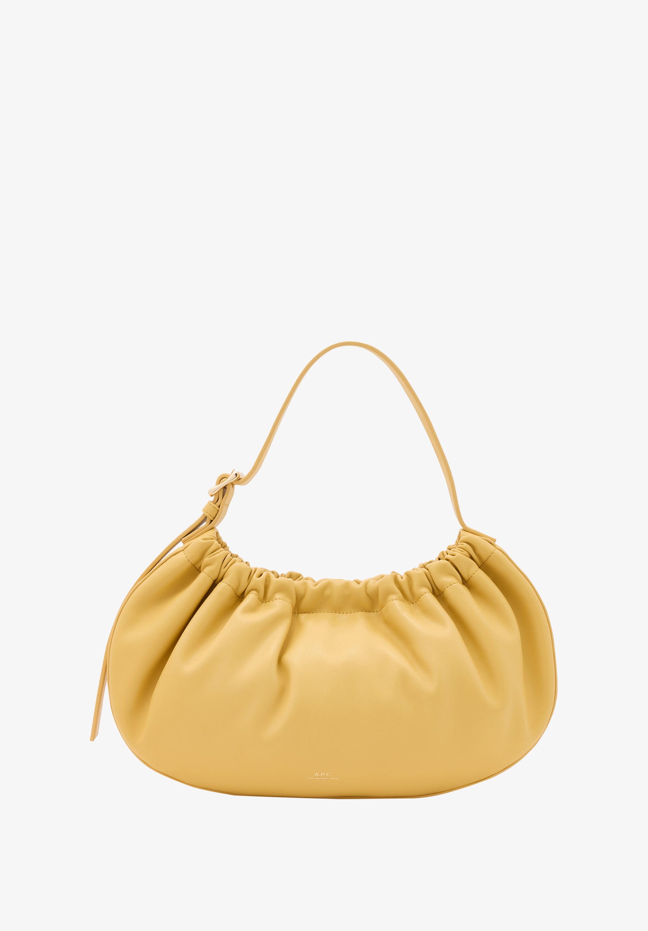 A.P.C. Ninon Hoop Tasche Gelb Lederoptik TU