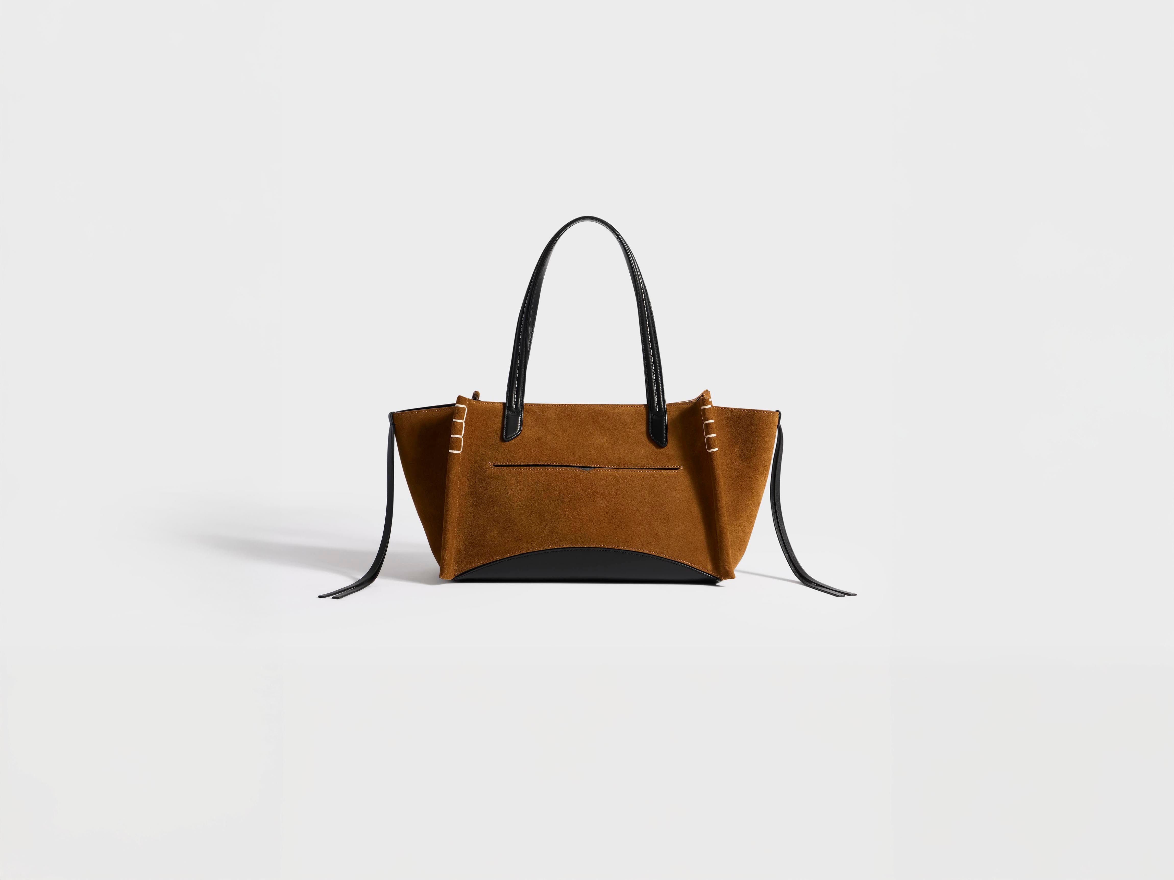 J.W.Anderson Bags Elongated Loafer Cabas Tasche Caramel Suede