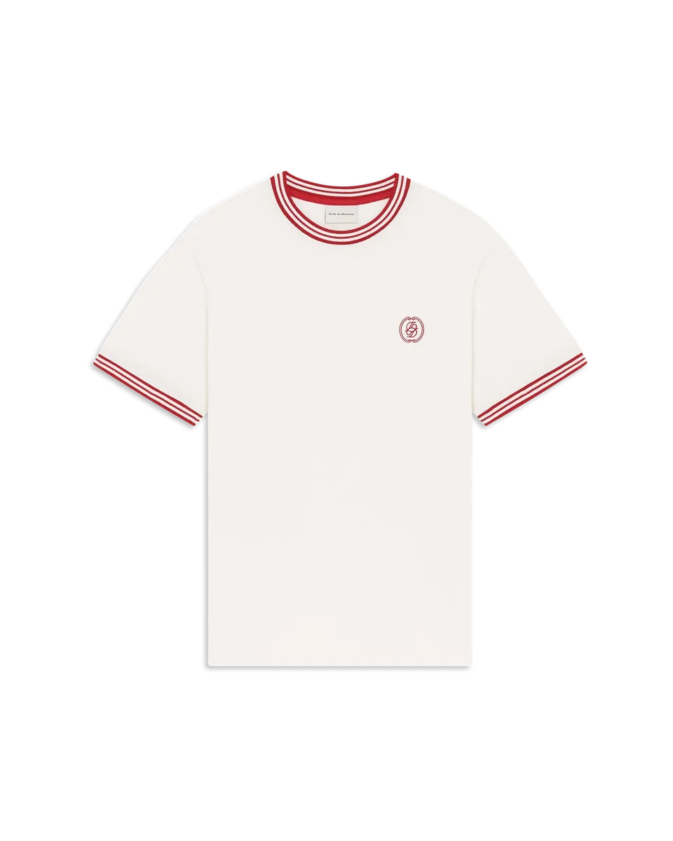 Drôle De Monsieur D Mirror Piqué T-Shirt Off White